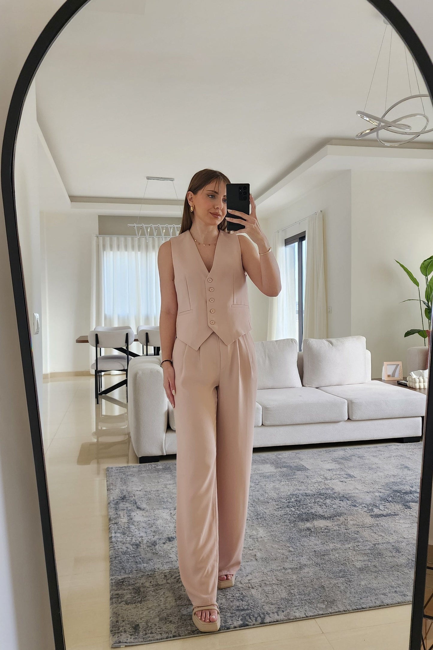 Soft Pink Vest & Pants Set