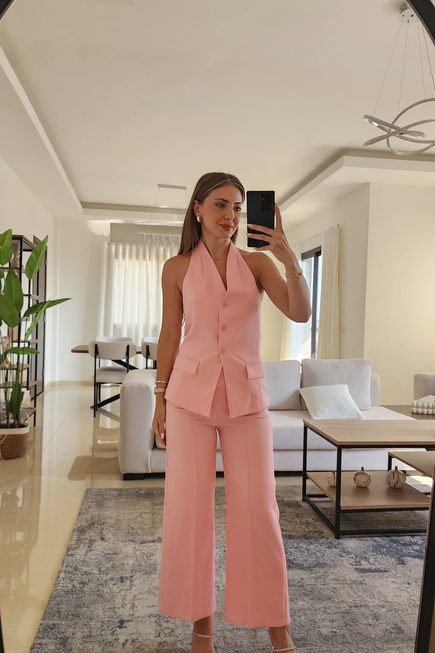 Blush Tailored Set