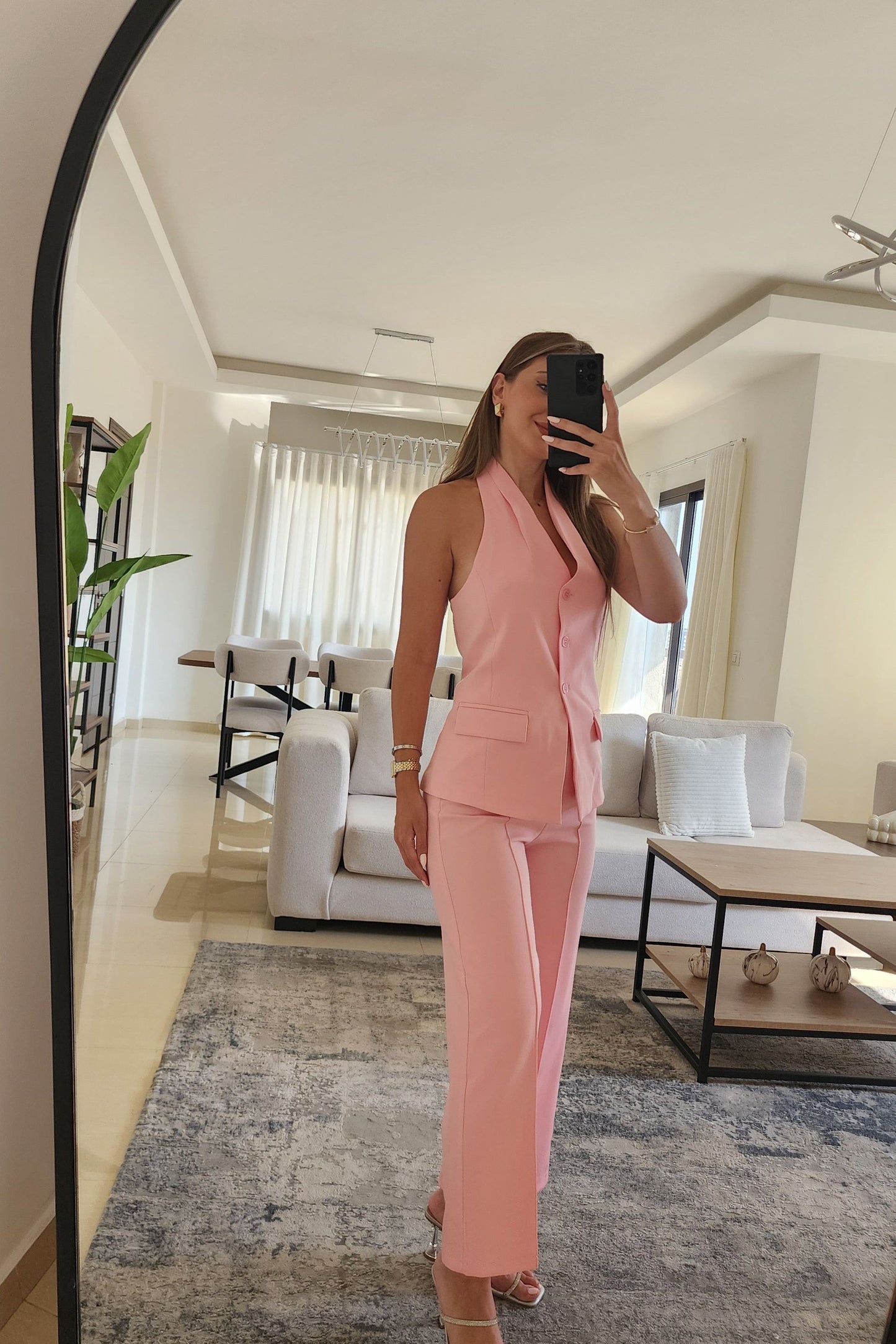 Blush Tailored Set