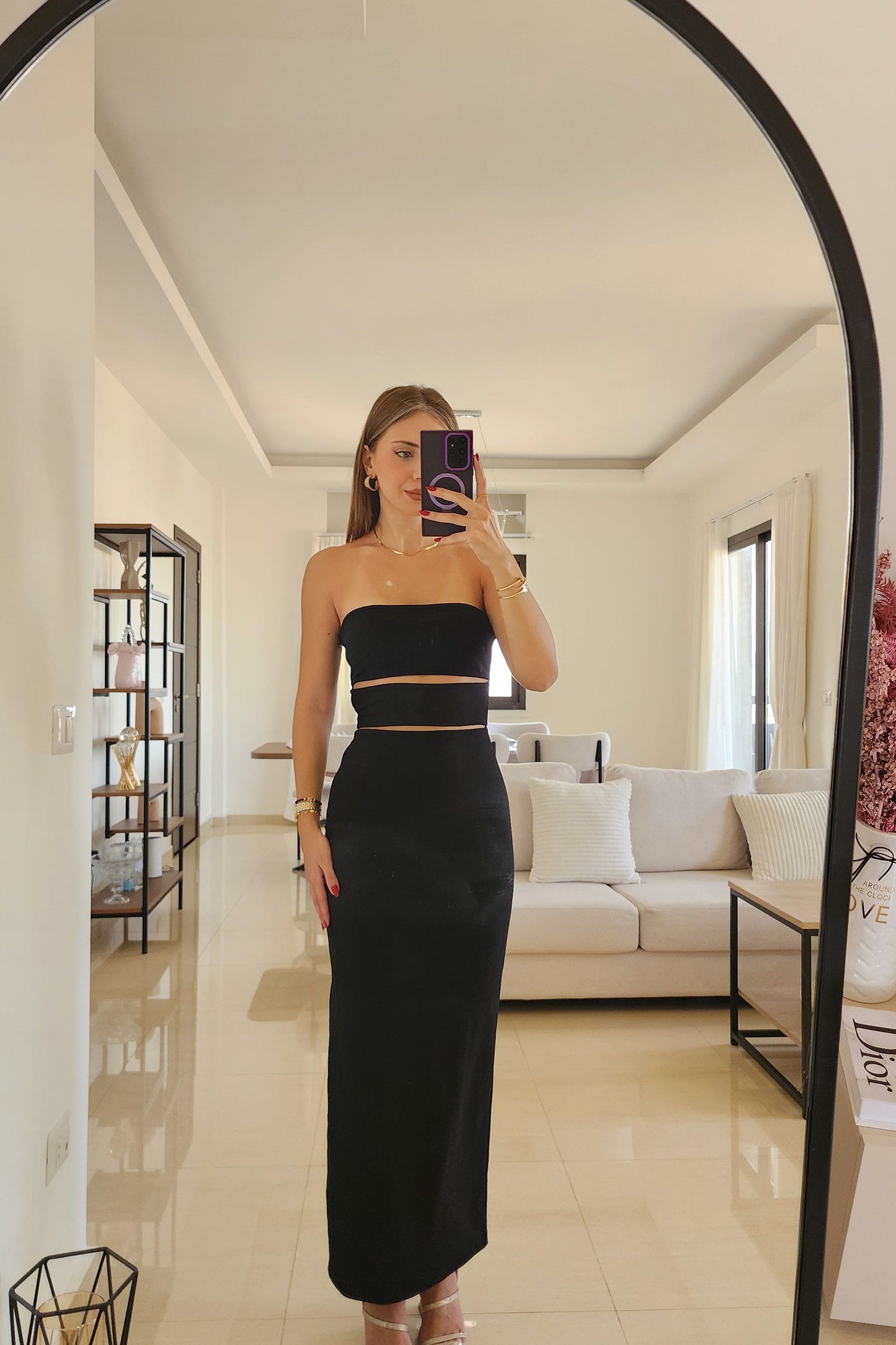Eclipse Cutout Black Dress