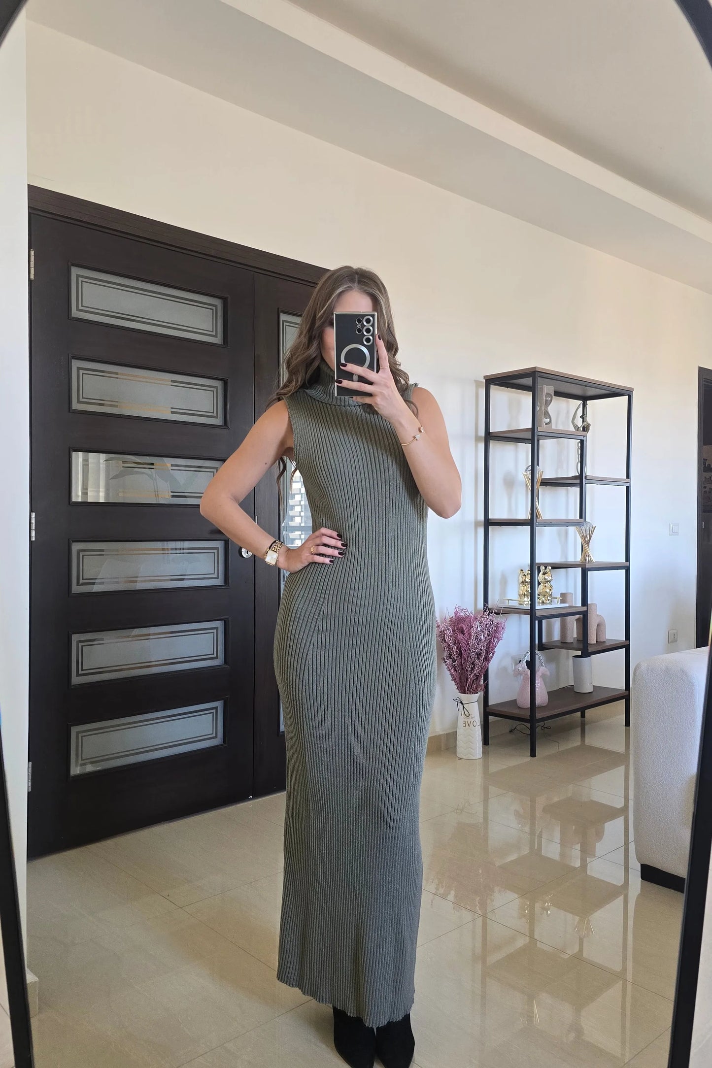 Sage Mint Set – Dress & Cardigan