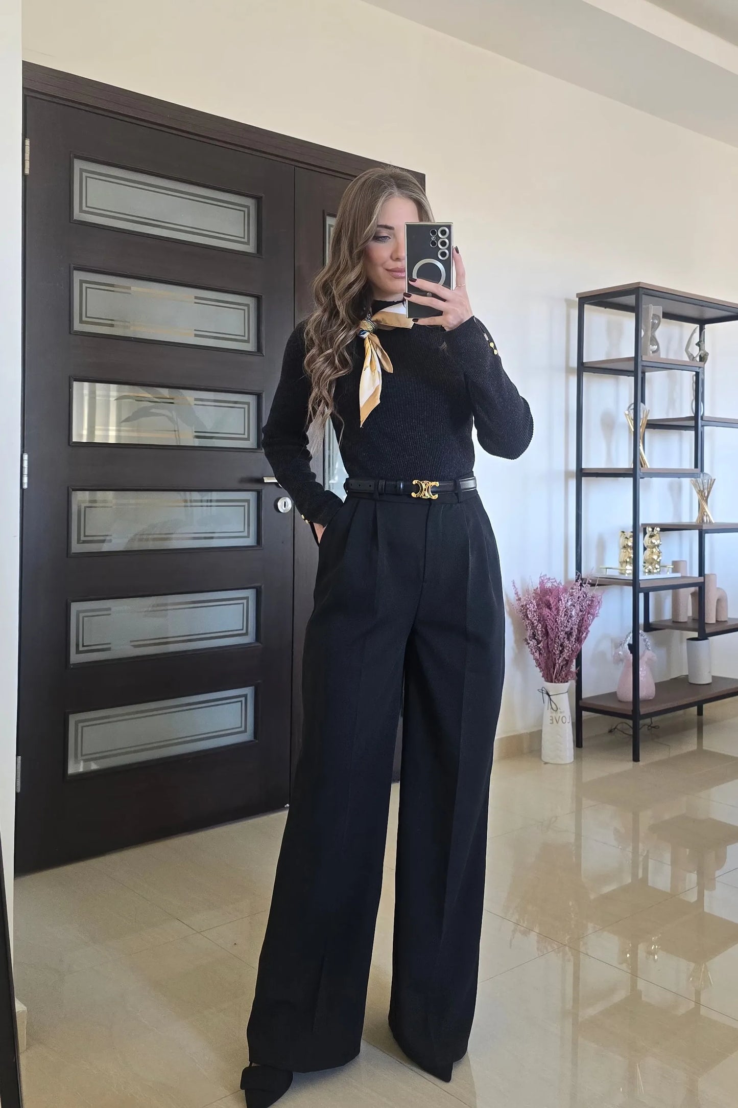 Lena Classic Pants – Black