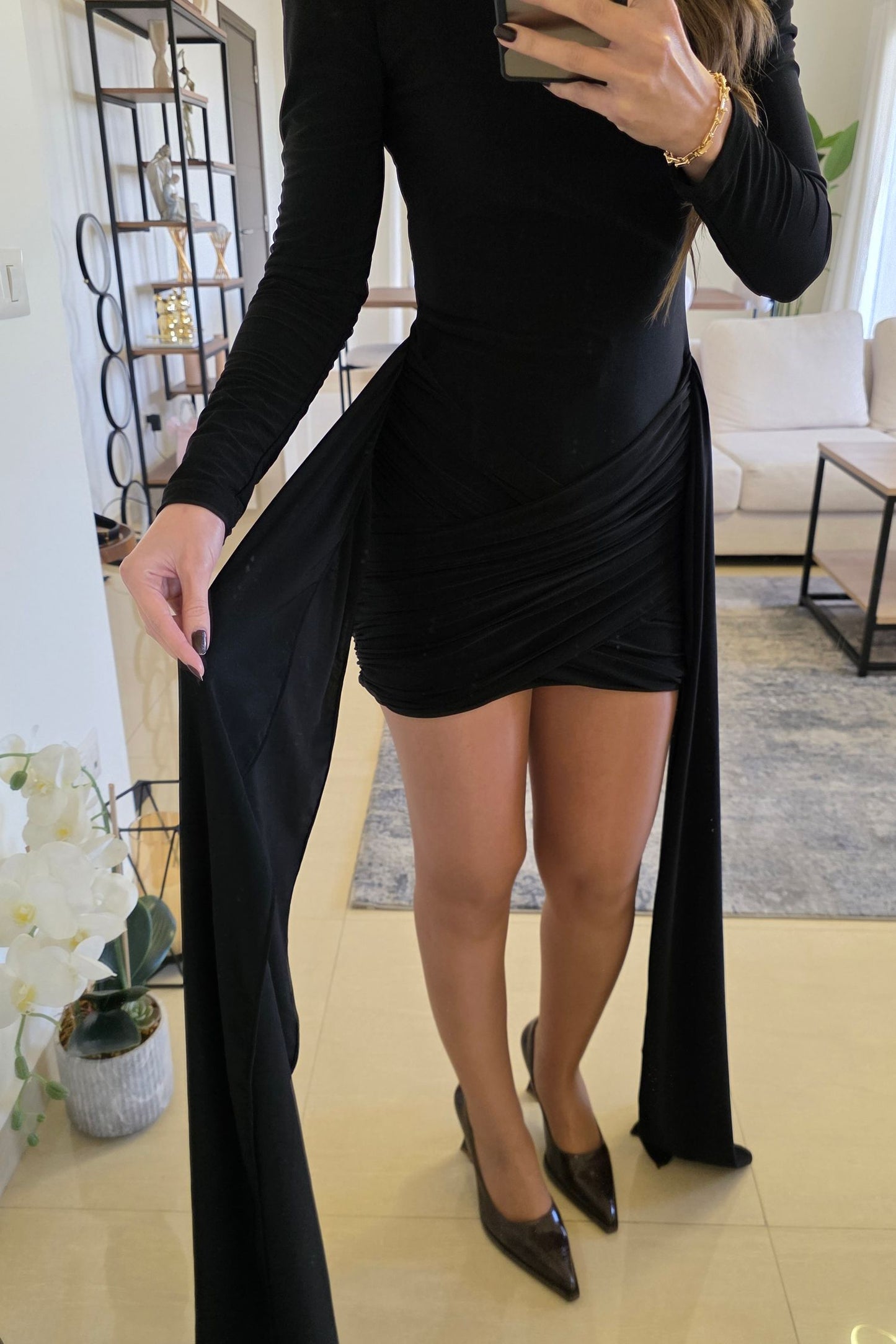 Muse Short Dress - Black