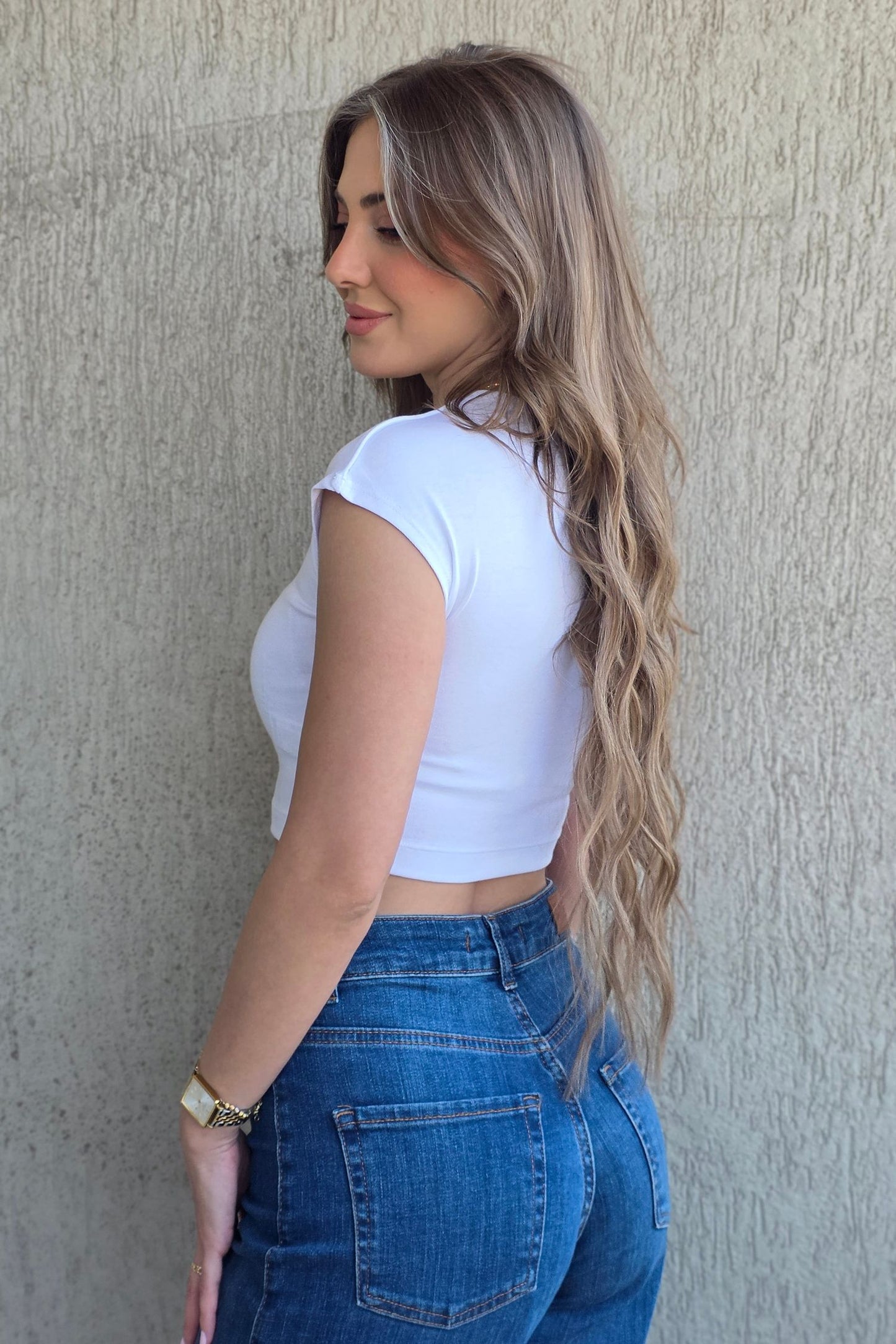 Naya Crop Top – White
