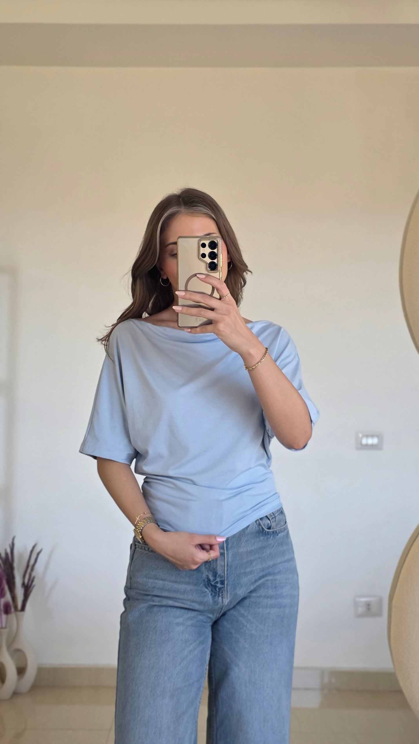 Solène Top – Sky Blue