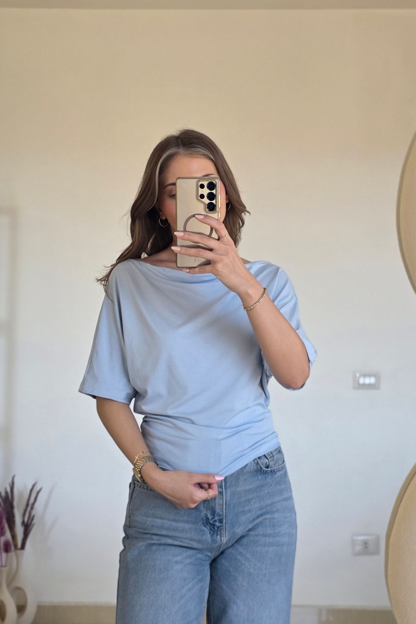Solène Top – Sky Blue