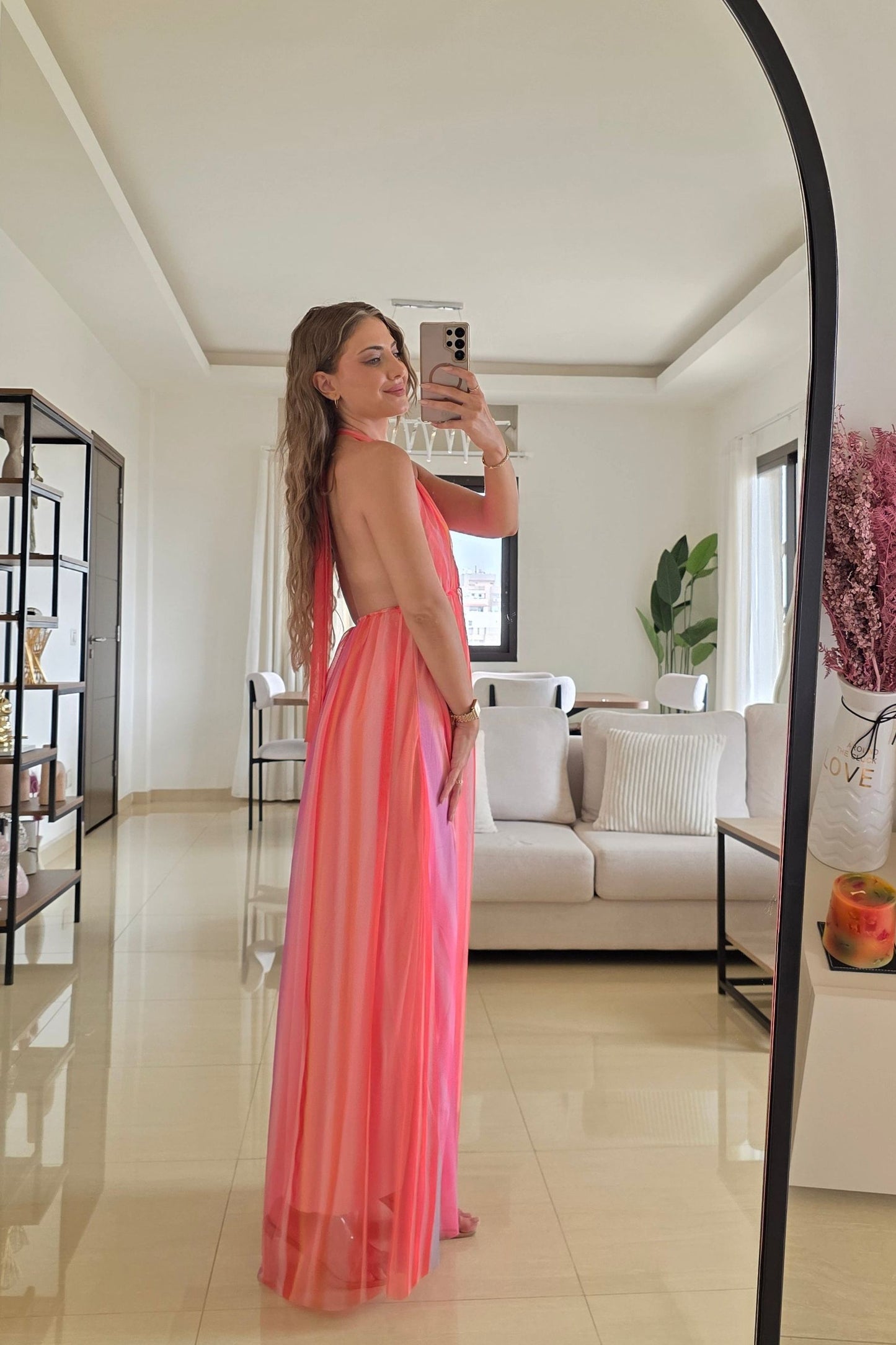 Eleni Halter Maxi Dress