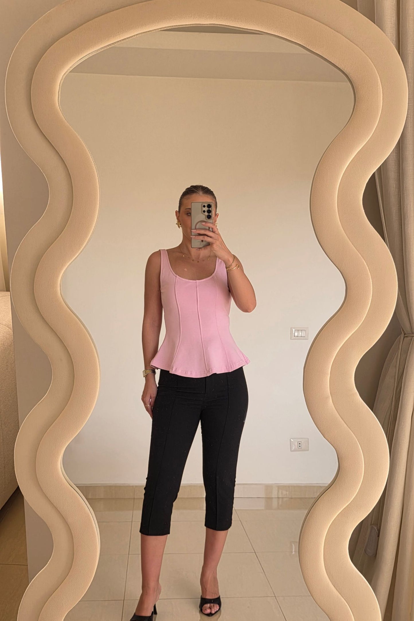 Liv Fitted Top – Pink