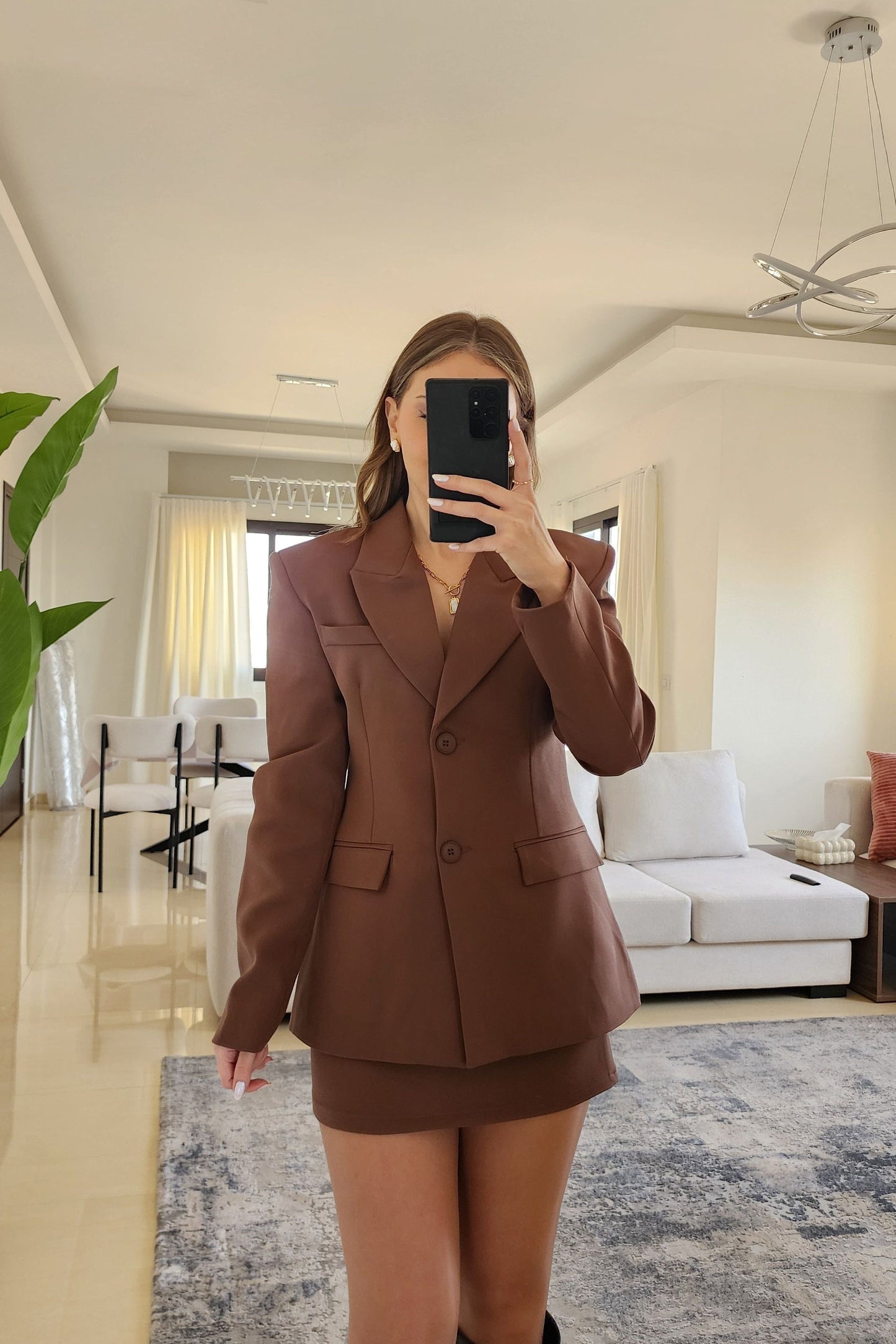 Blazer and Skirt Set