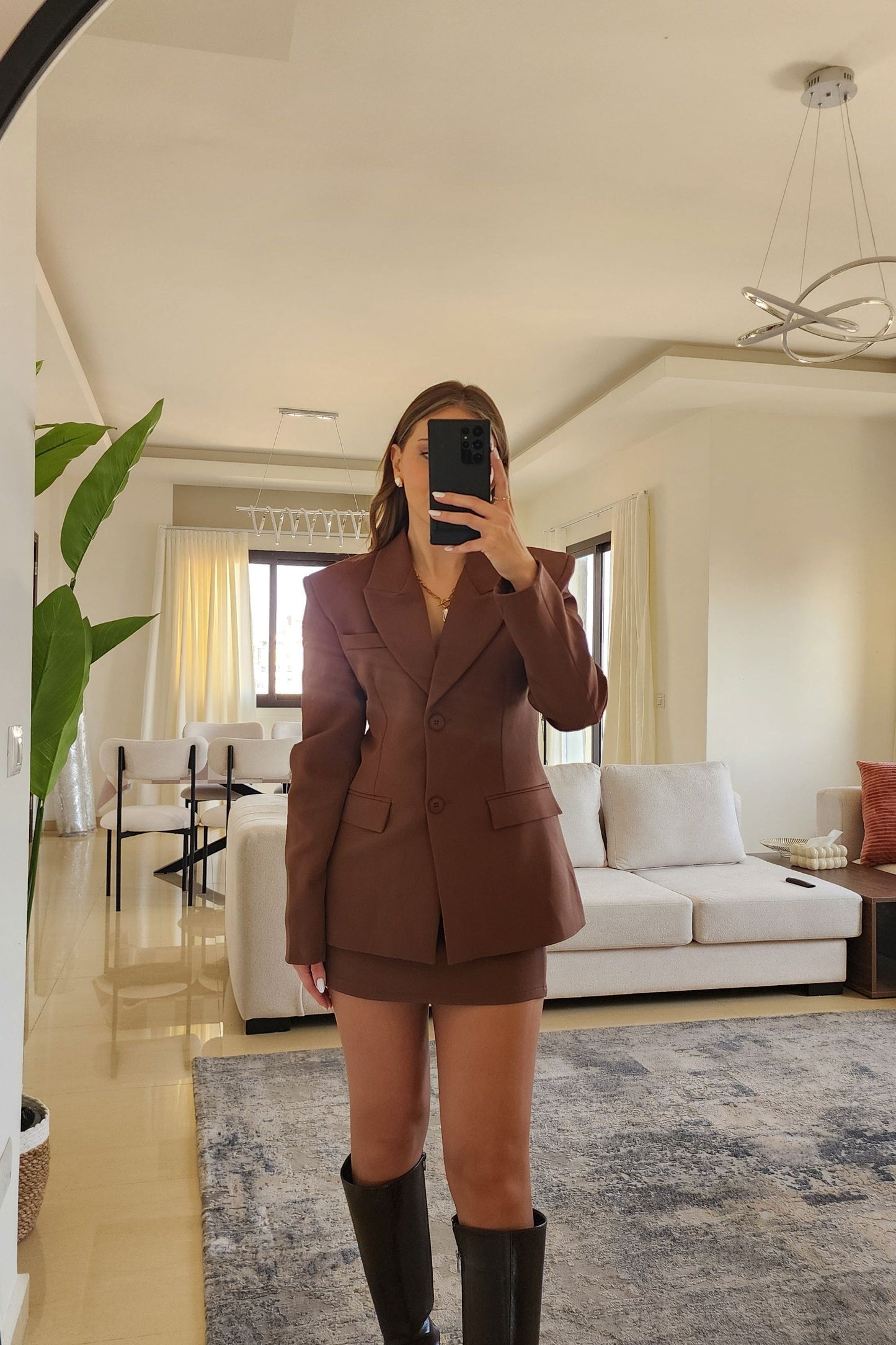 Blazer and Skirt Set