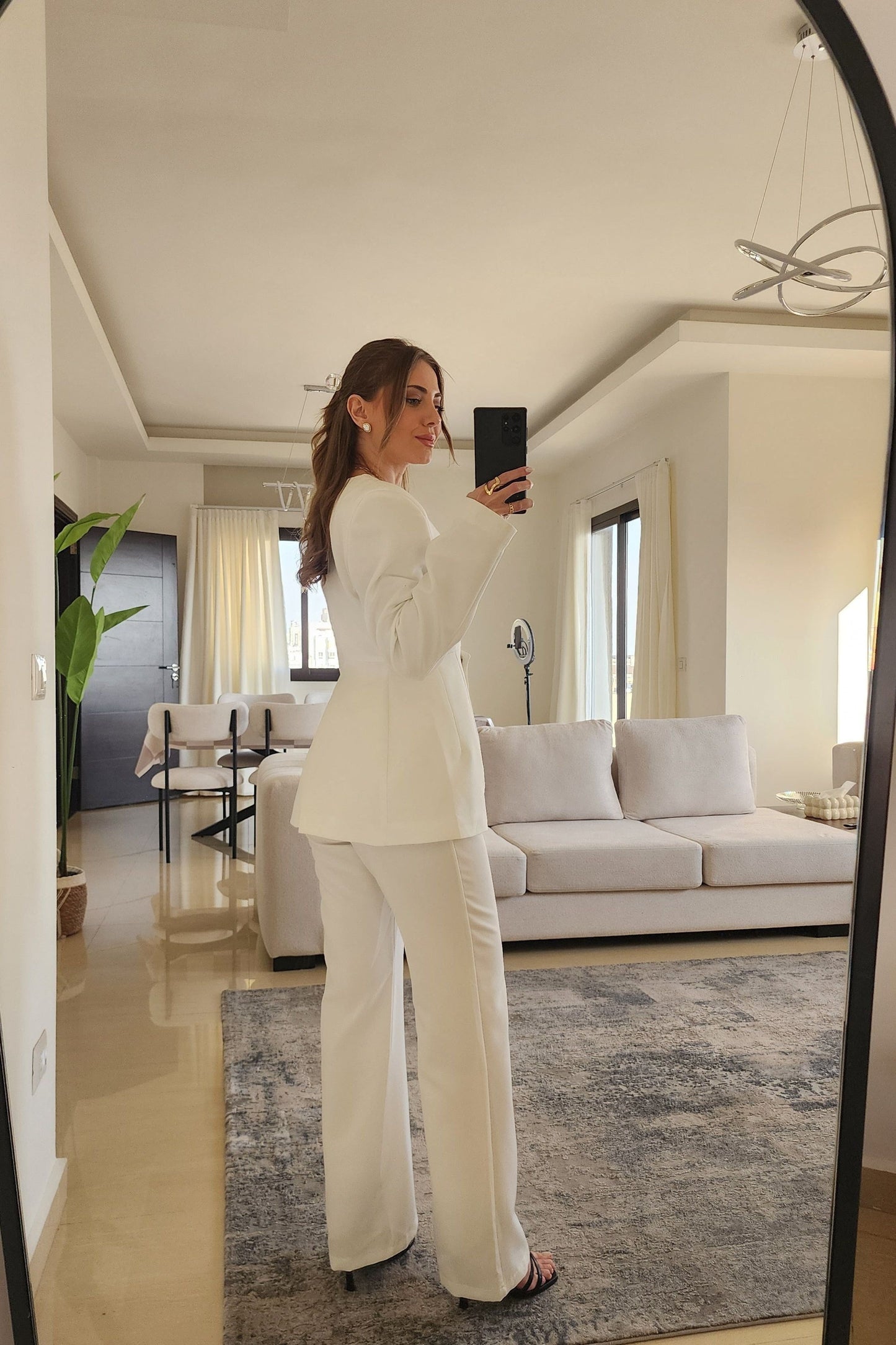 Blazer and Pants White Suit