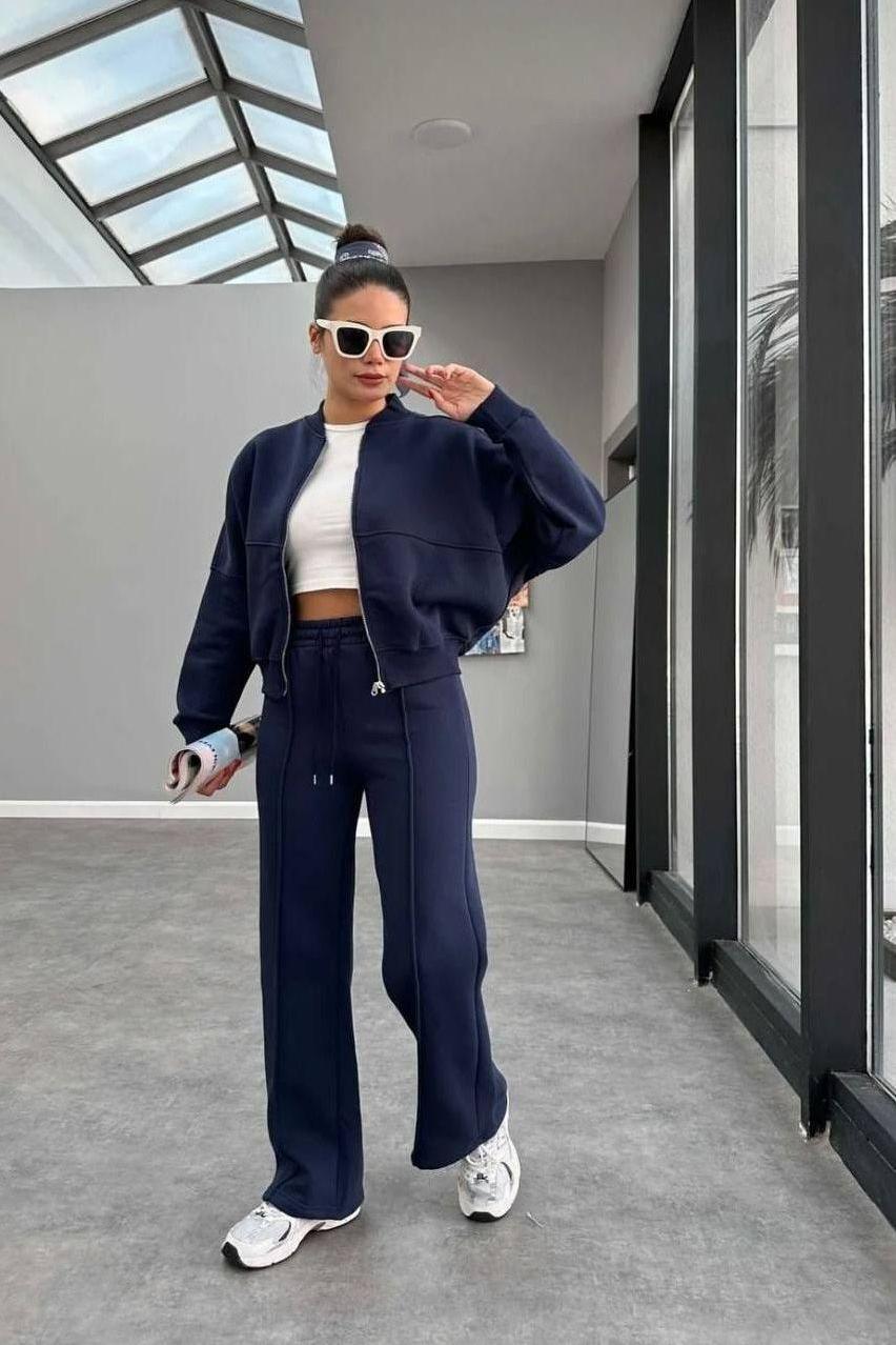 Navy Blue Set - Pants and Jacket