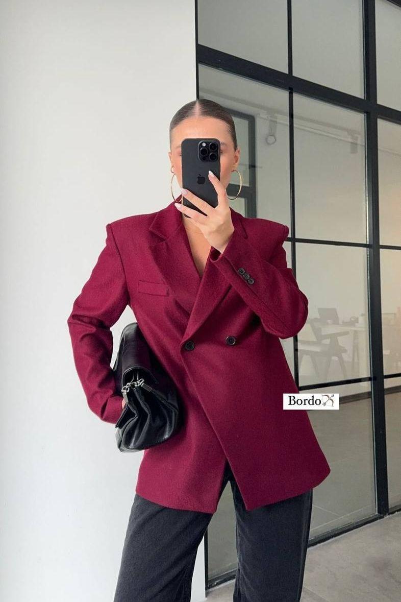 Burgundy Blazer