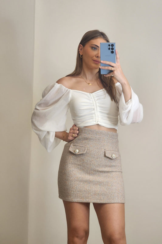 Beige Skirt