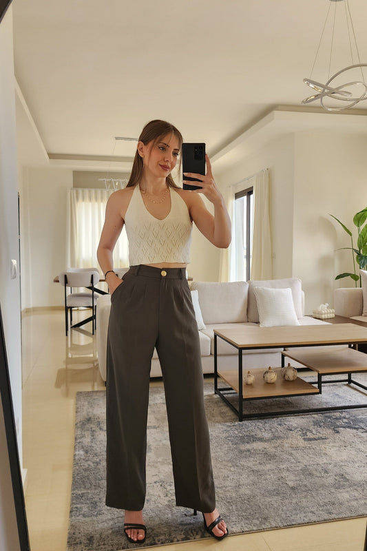 Olive Green Classic Pants