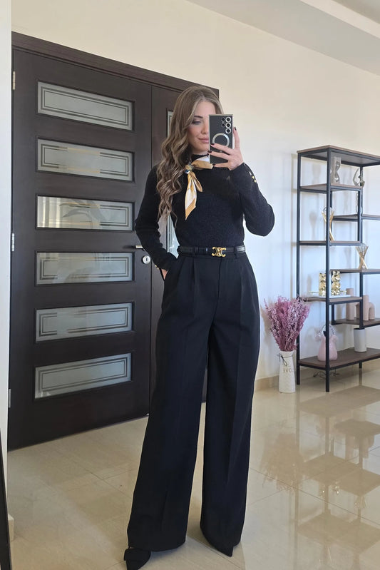 Lena Classic Pants – Black