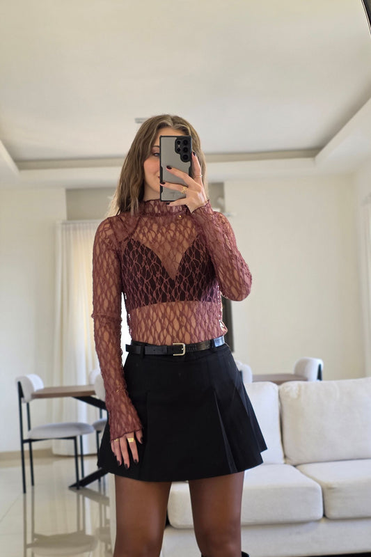 Soraya Top - Burgundy