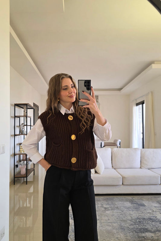 Elowen Vest - Brown
