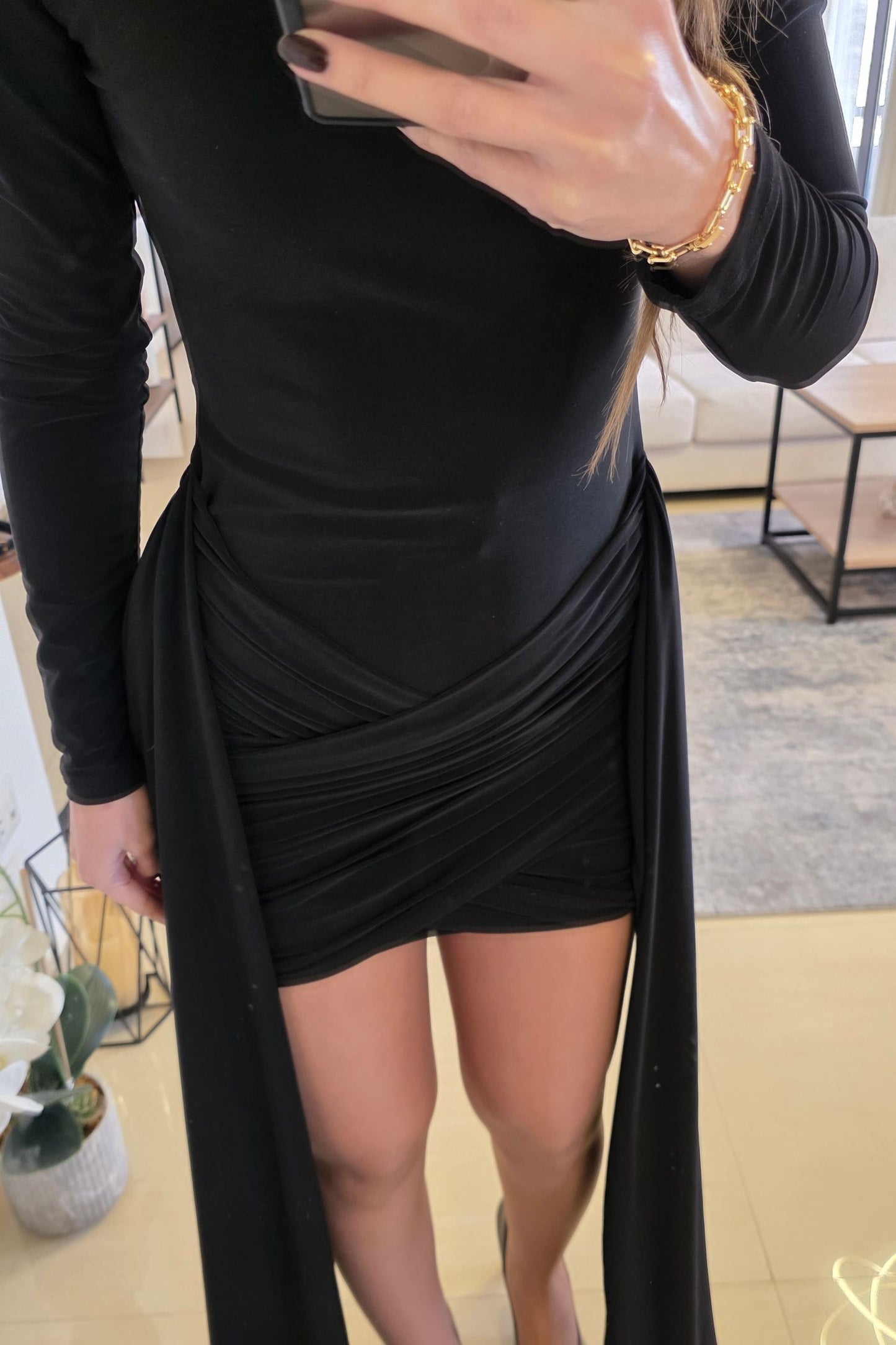 Muse Short Dress - Black
