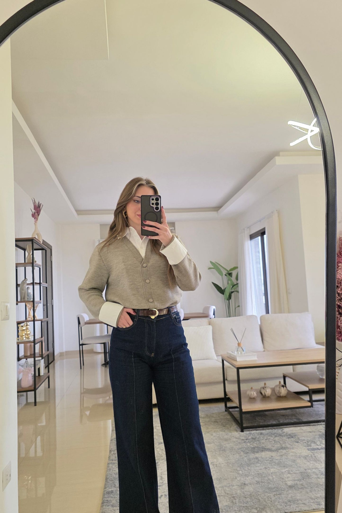 Tania Layered Top – Beige