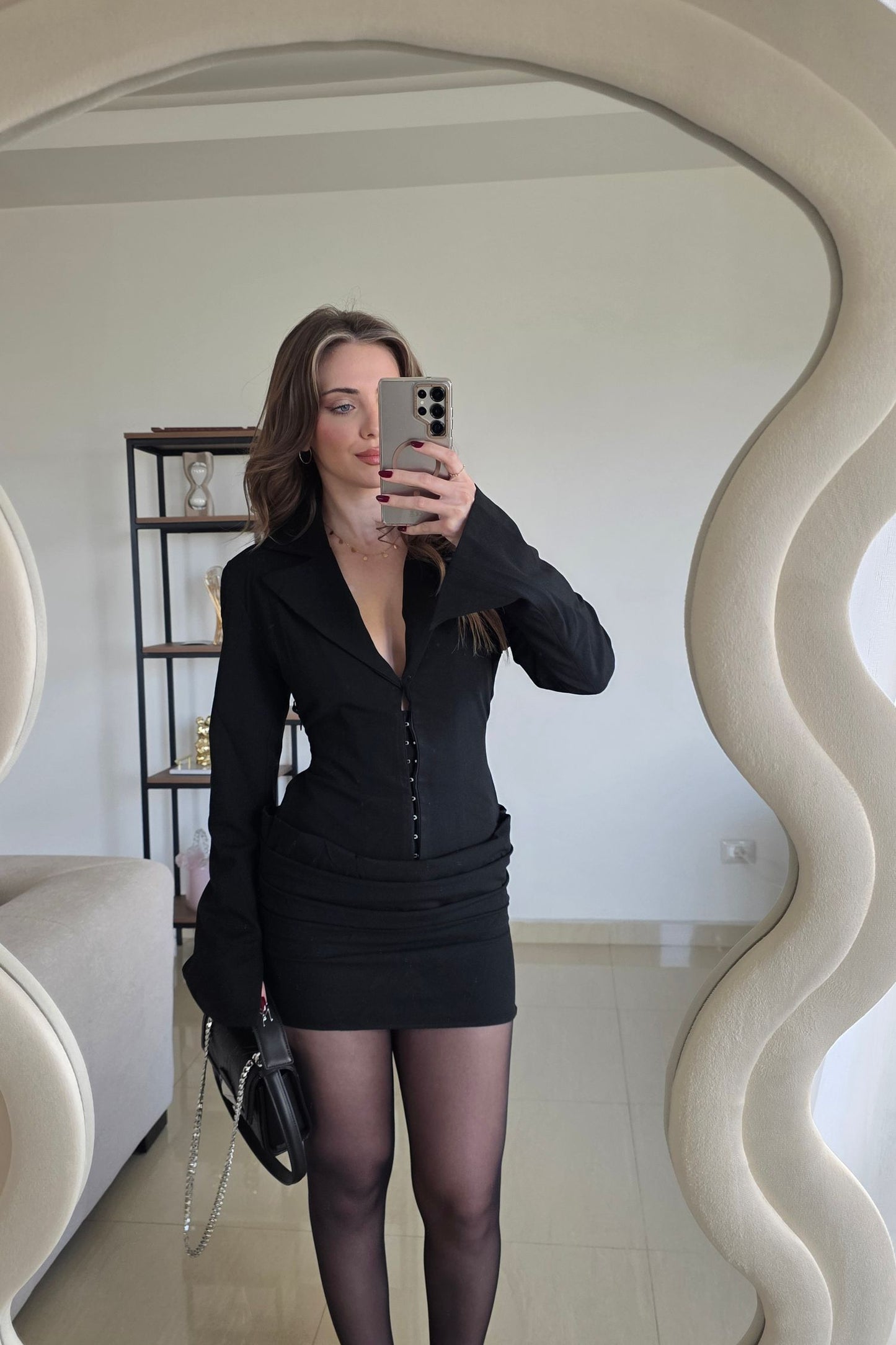 Reine Mini Dress - Black