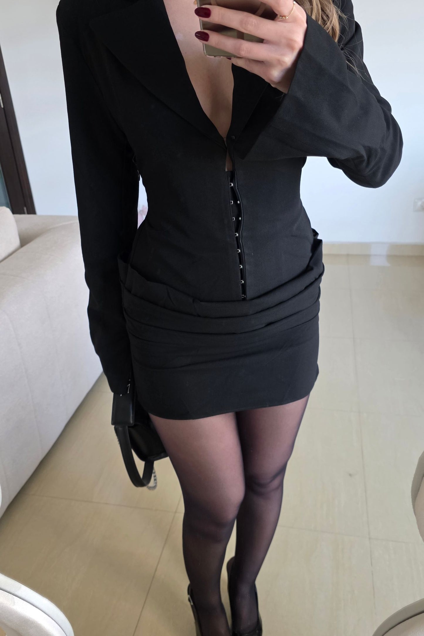 Reine Mini Dress - Black