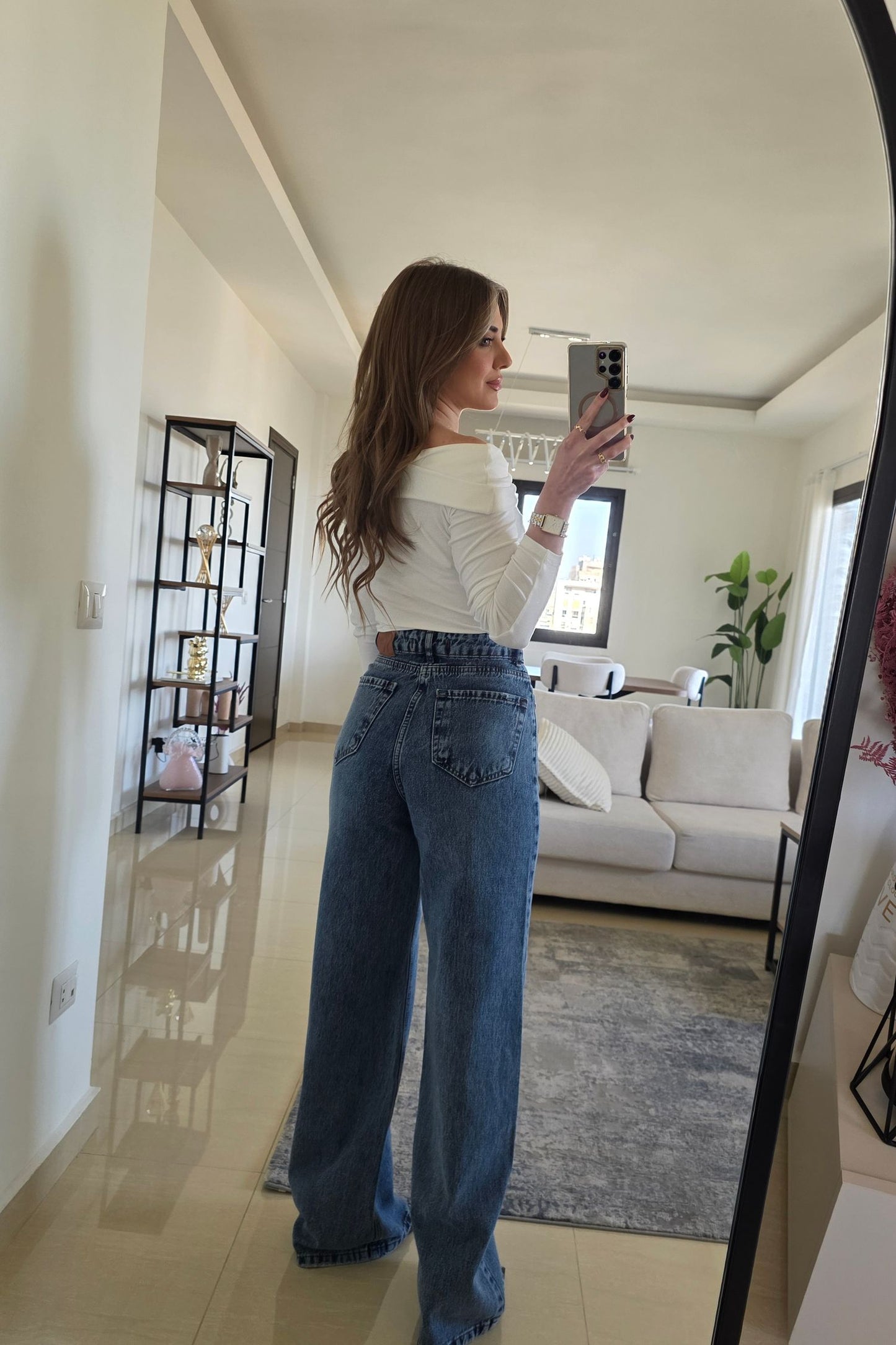 Sofia Wide Leg Jeans – Classic Blue