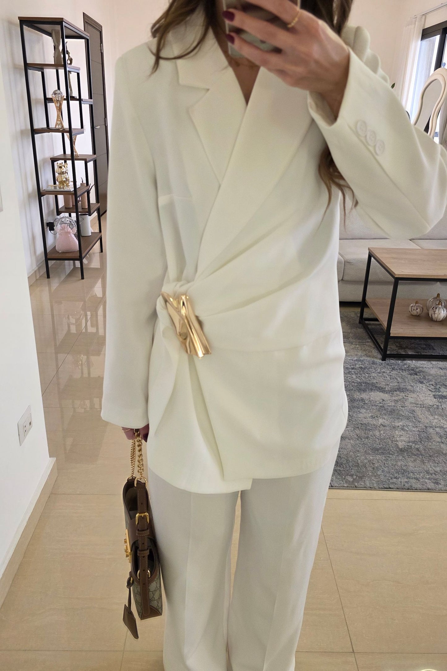 Clarisse Tailored Suit – White