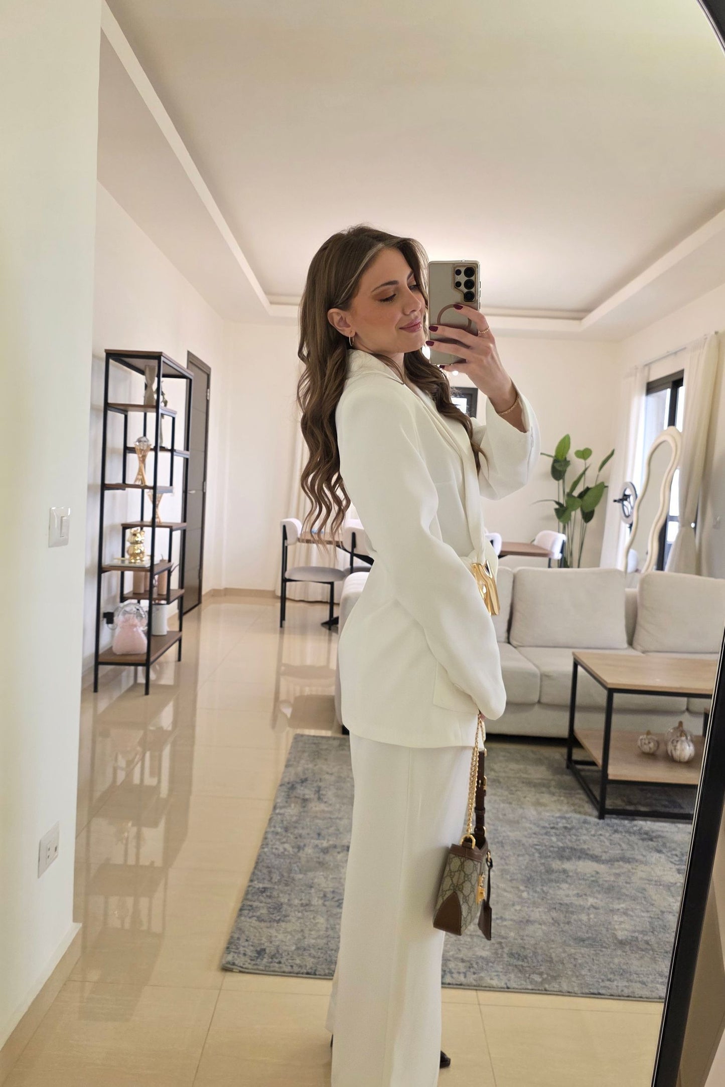 Clarisse Tailored Suit – White
