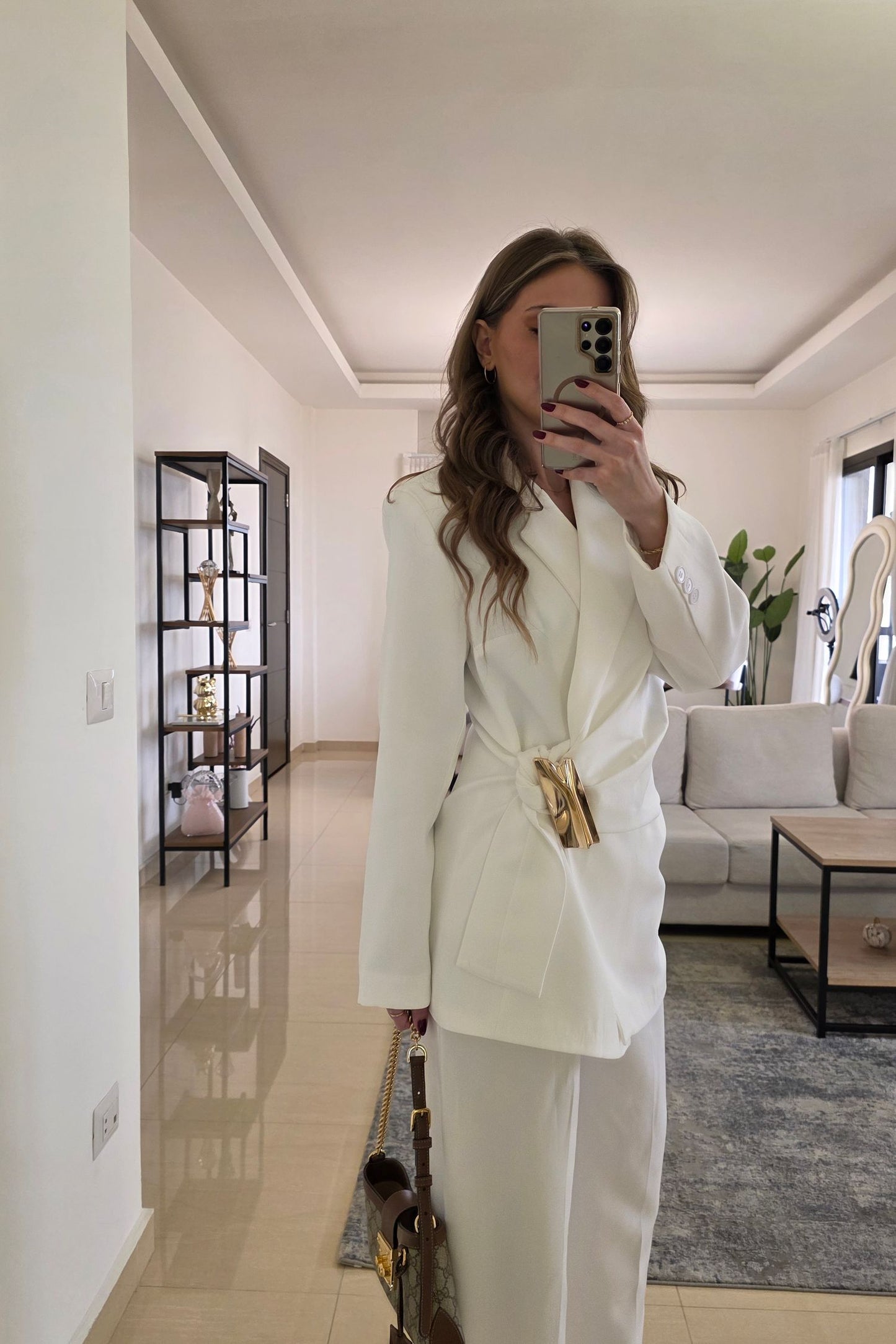 Clarisse Tailored Suit – White