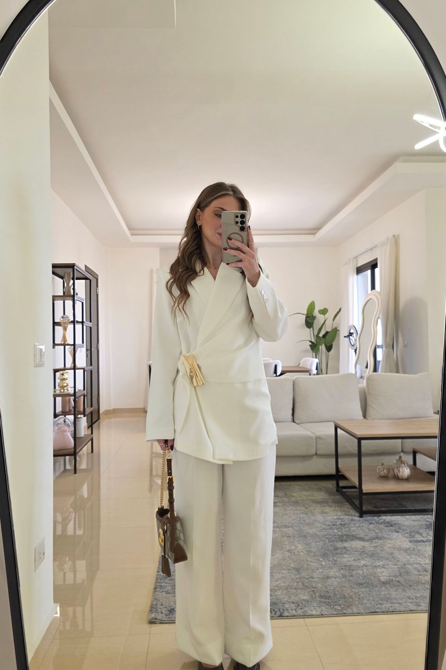 Clarisse Tailored Suit – White