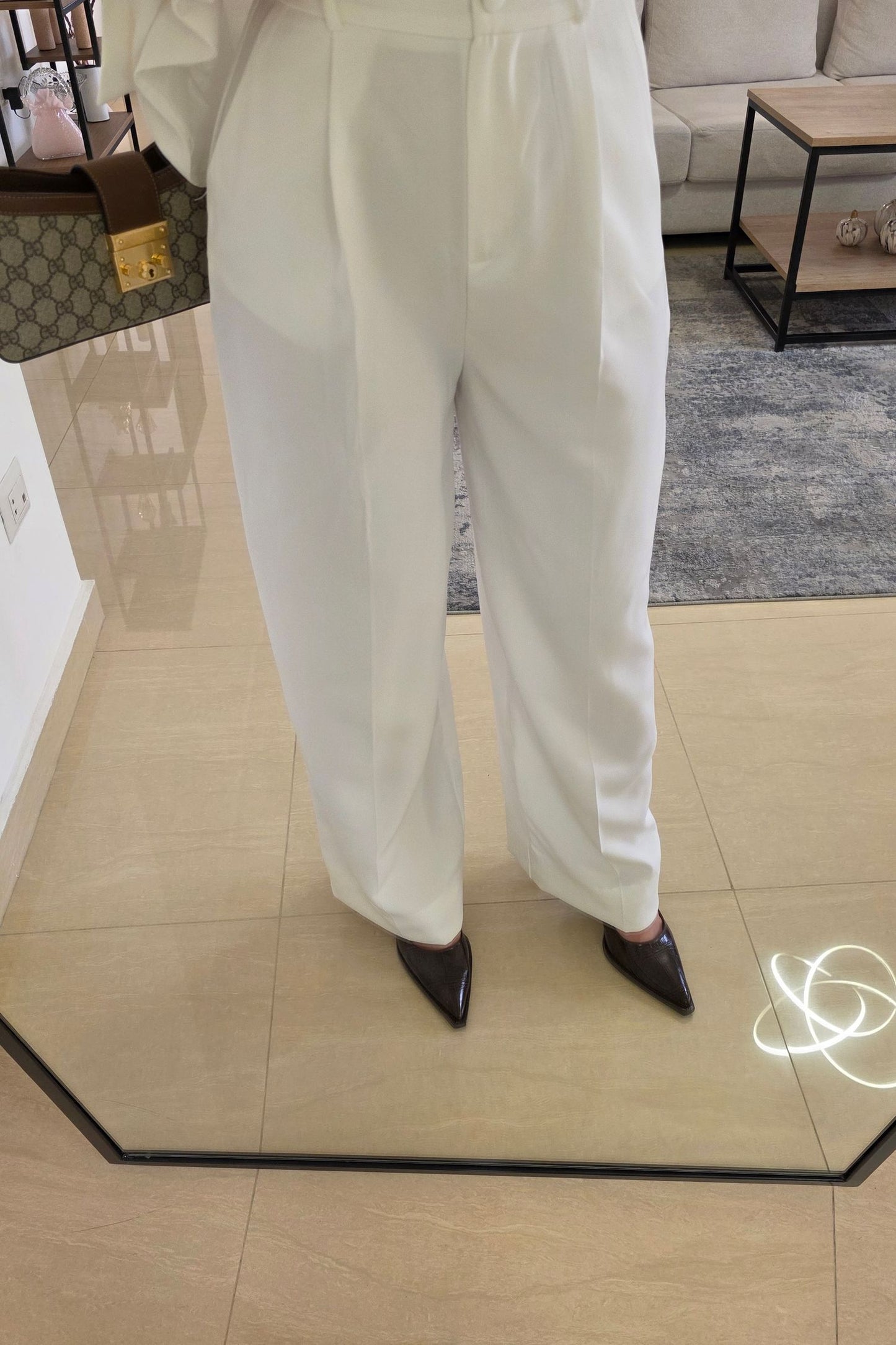 Clarisse Tailored Suit – White