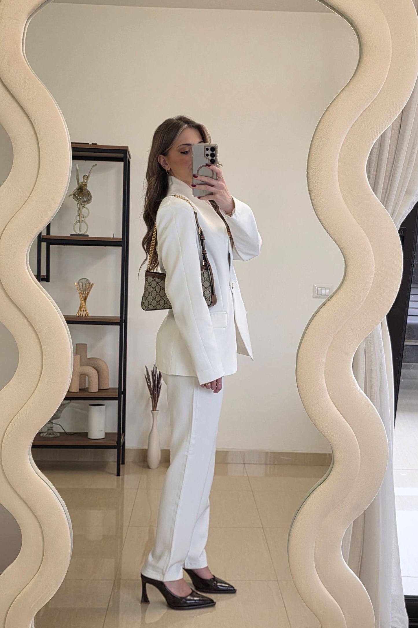 Lorena Tailored Suit – White