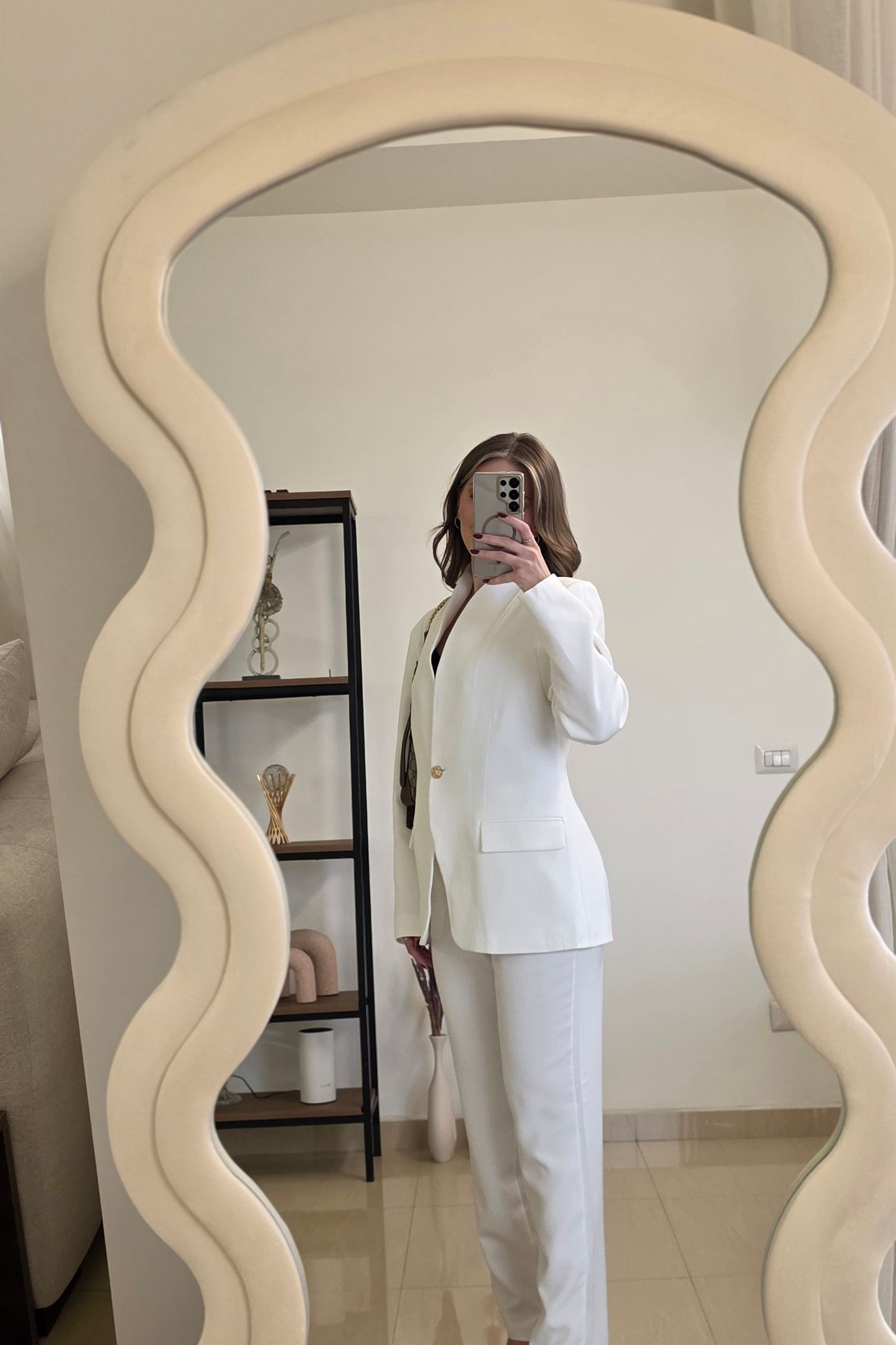 Lorena Tailored Suit – White