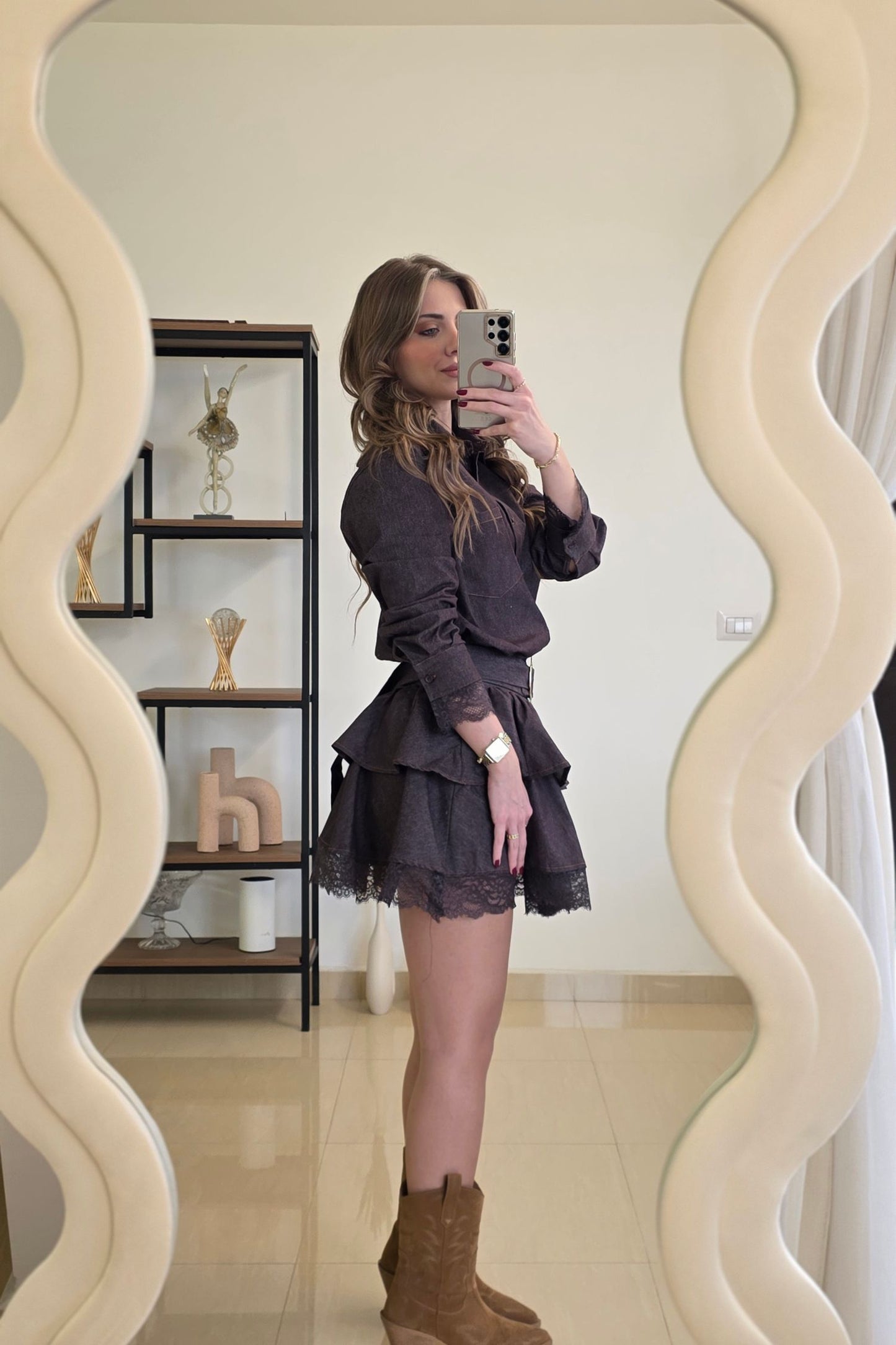 Nadia Denim Mini Dress