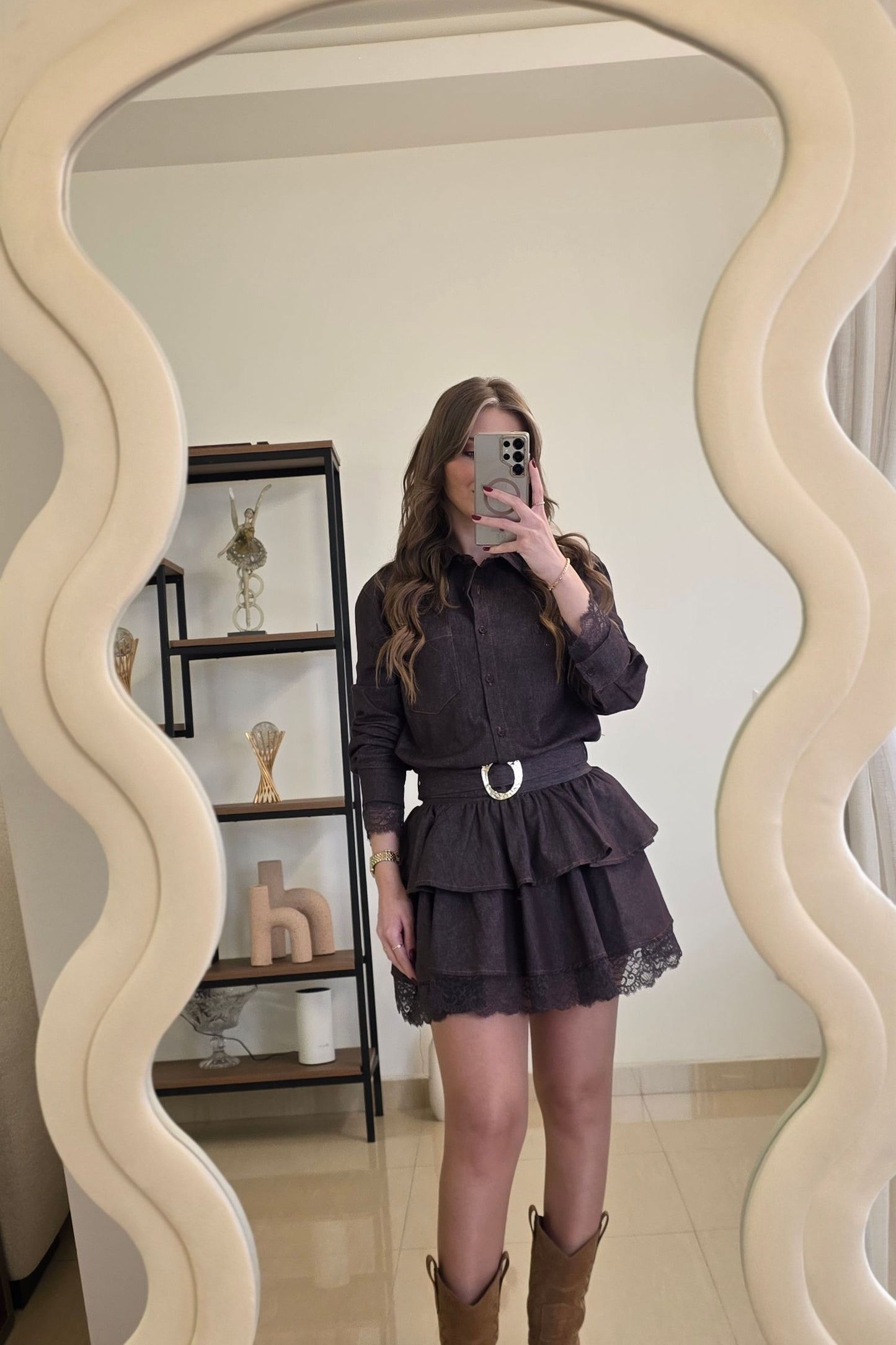 Nadia Denim Mini Dress