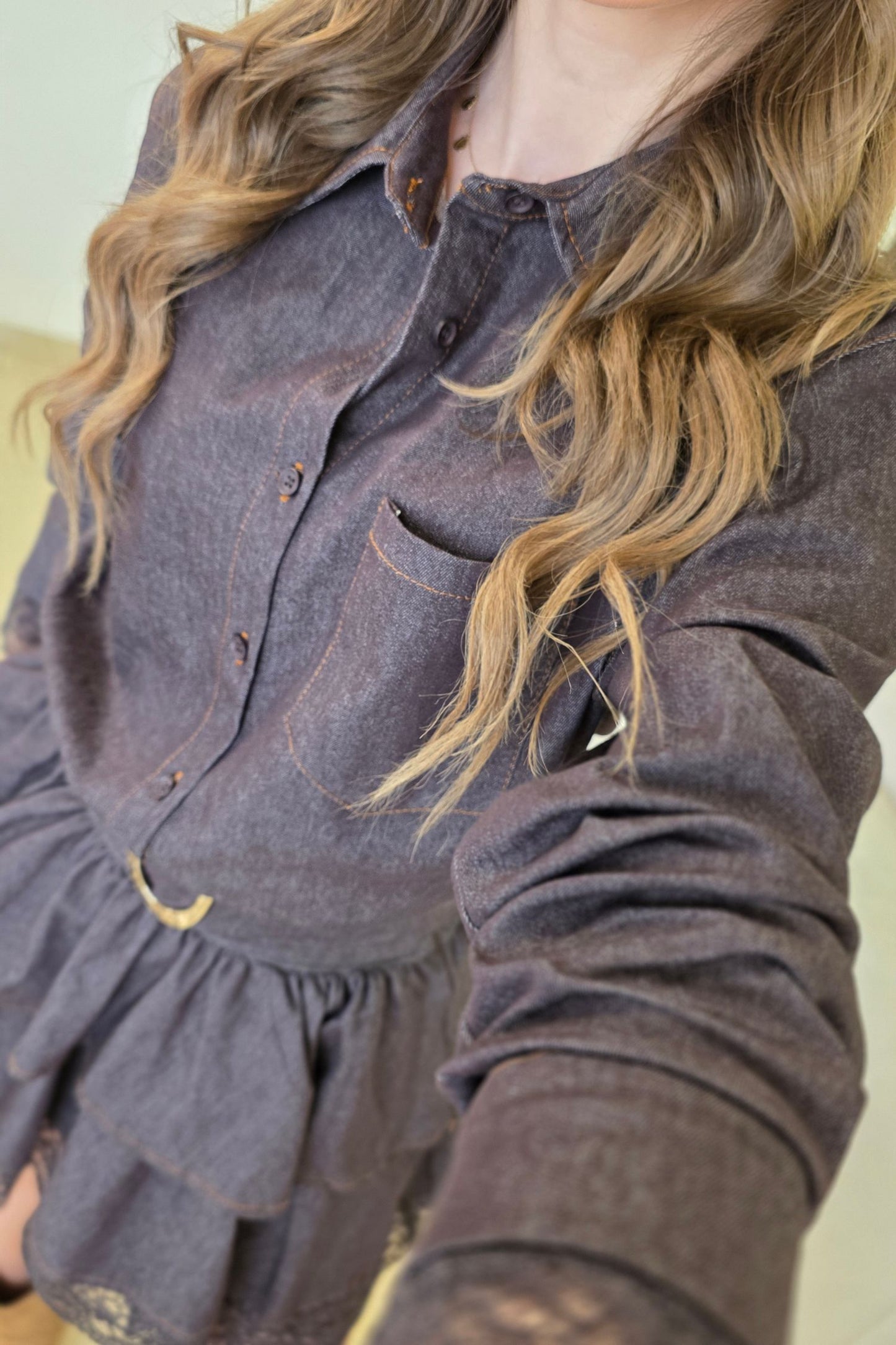 Nadia Denim Mini Dress