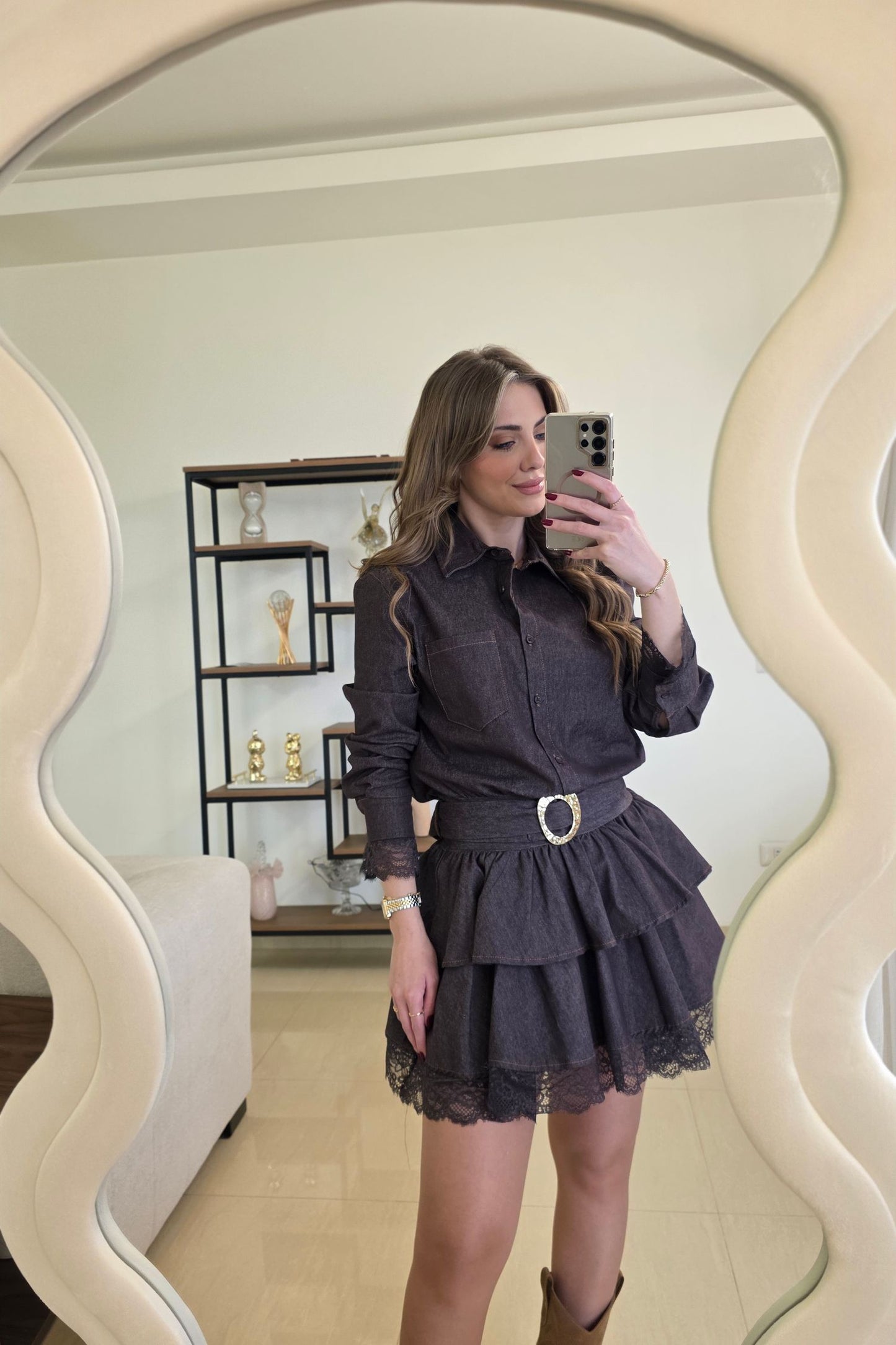 Nadia Denim Mini Dress