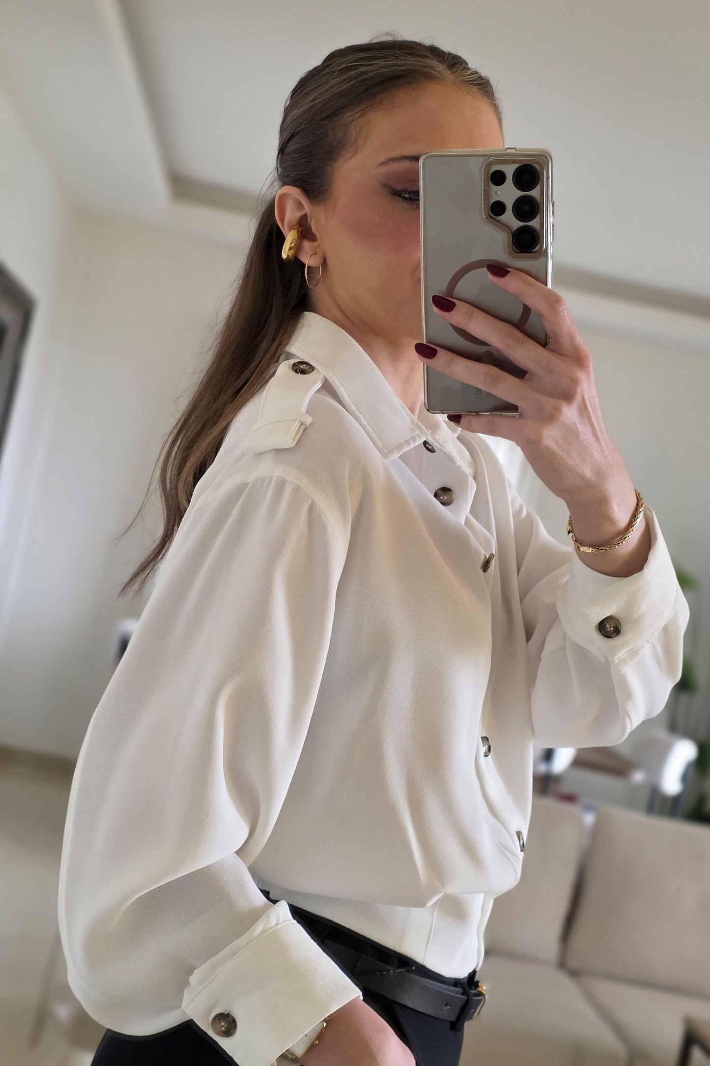 Natalia Shirt – White