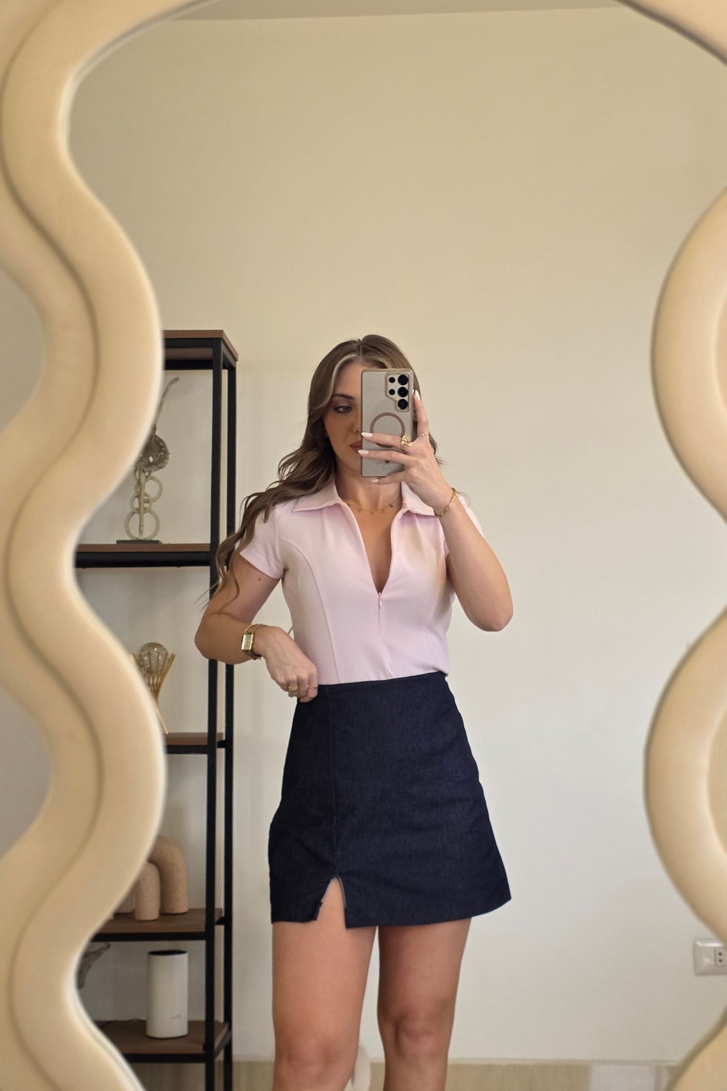 Zola Zip Top – Pink