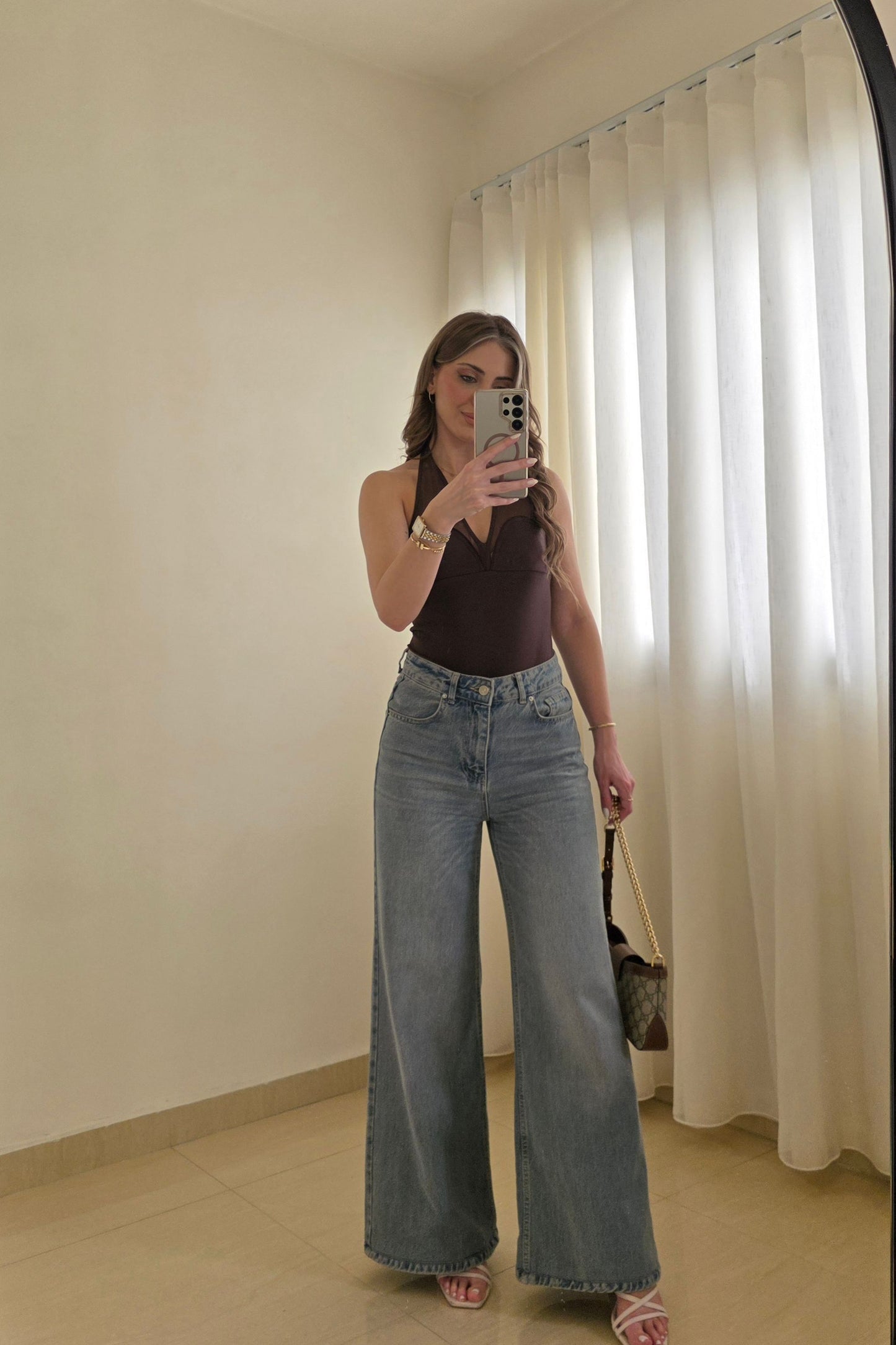 Livia Wide Leg Jeans – Light Blue