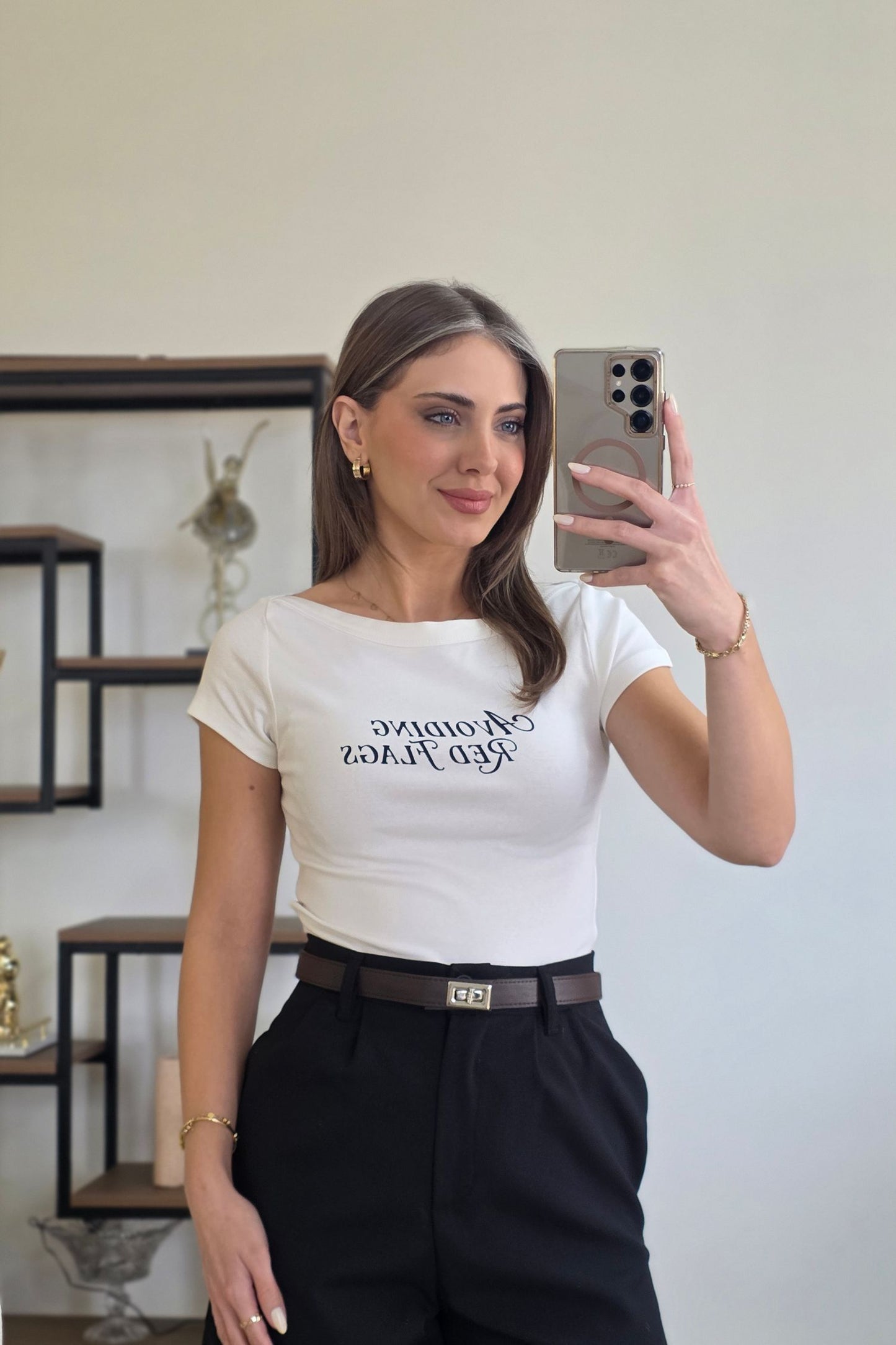 The Red Flag T-Shirt – White