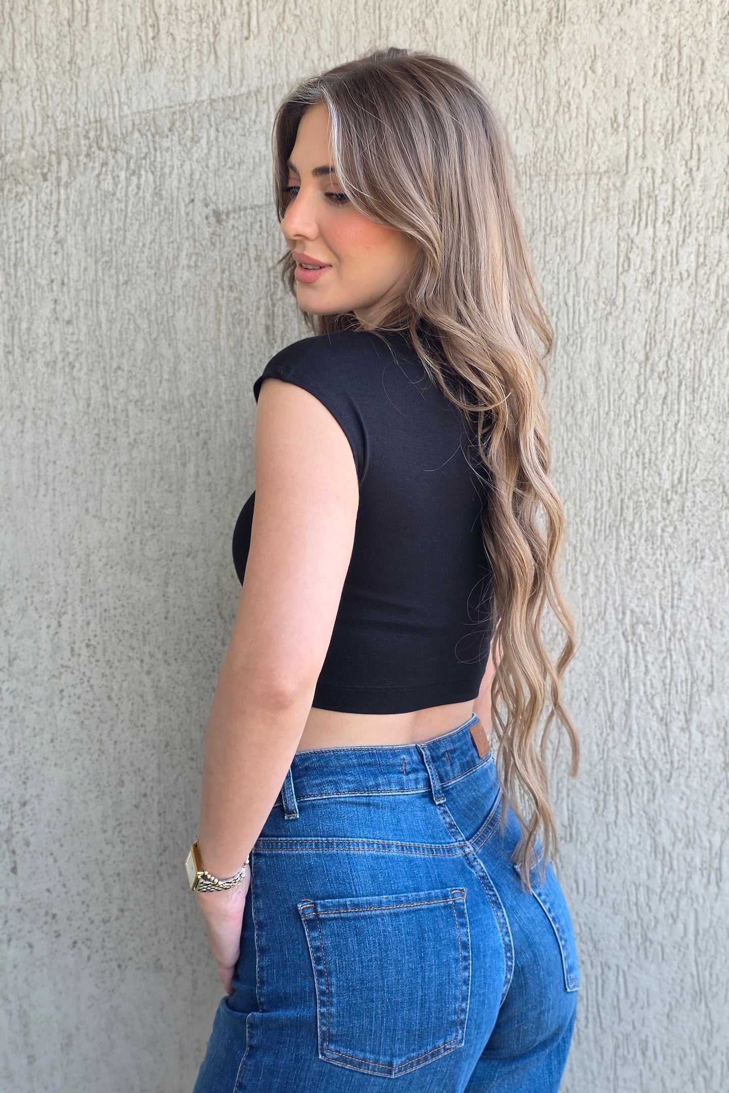 Naya Crop Top – Black