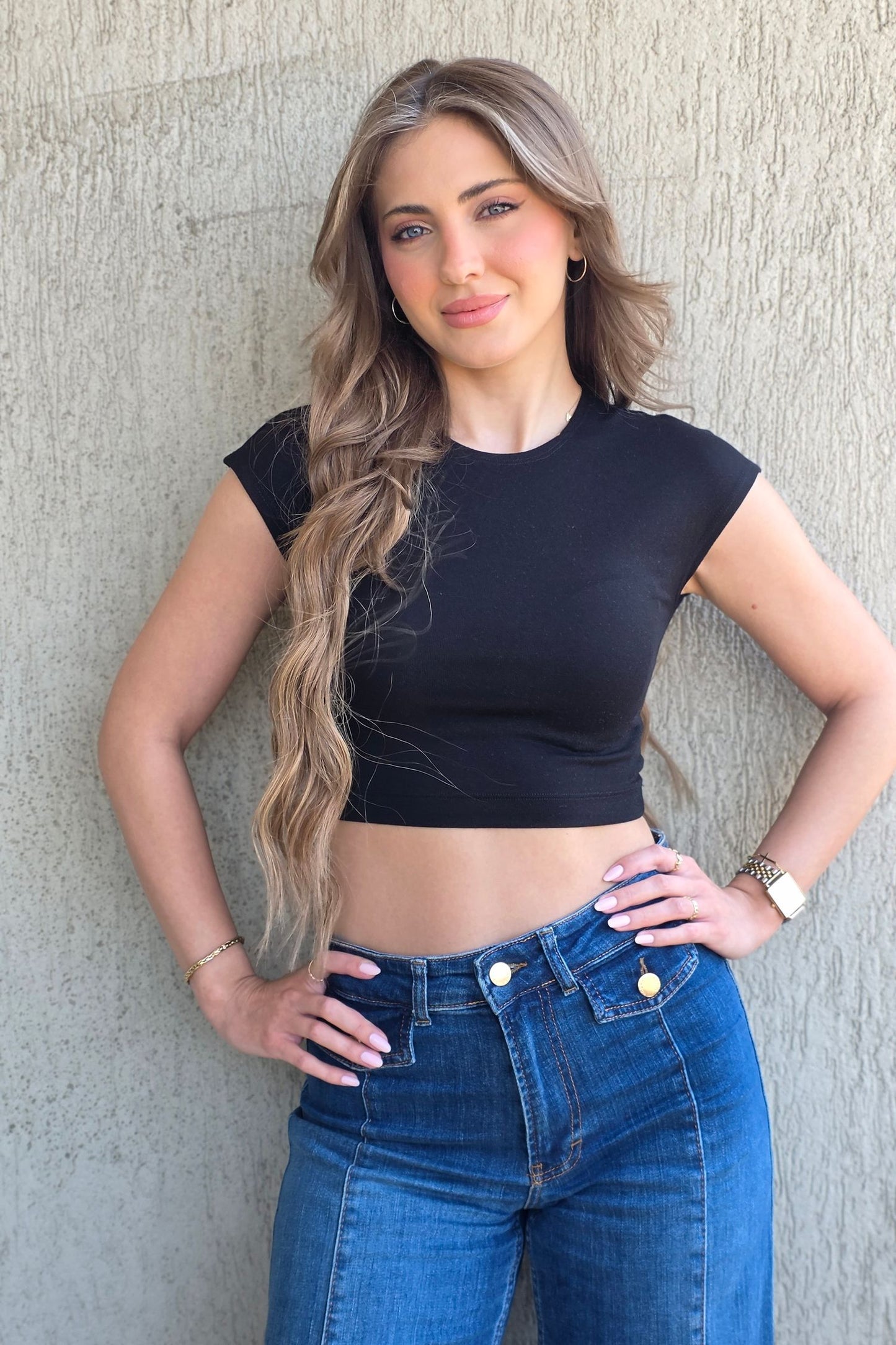 Naya Crop Top – Black