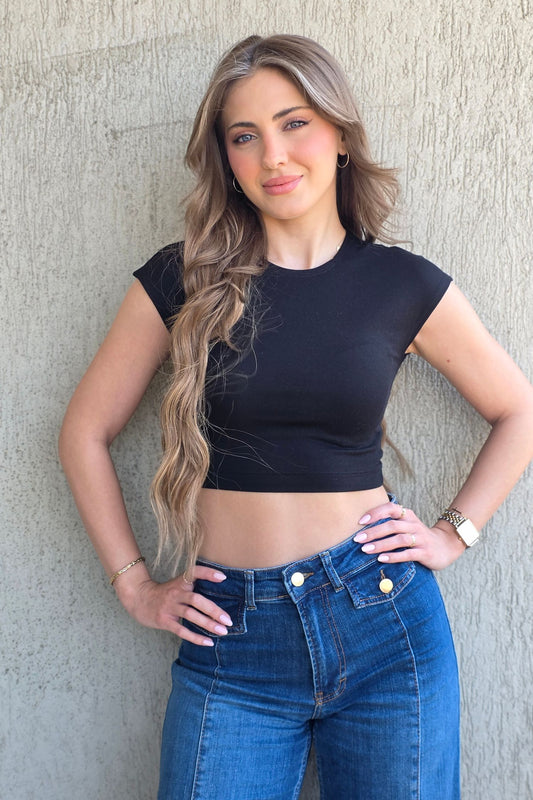 Naya Crop Top – Black
