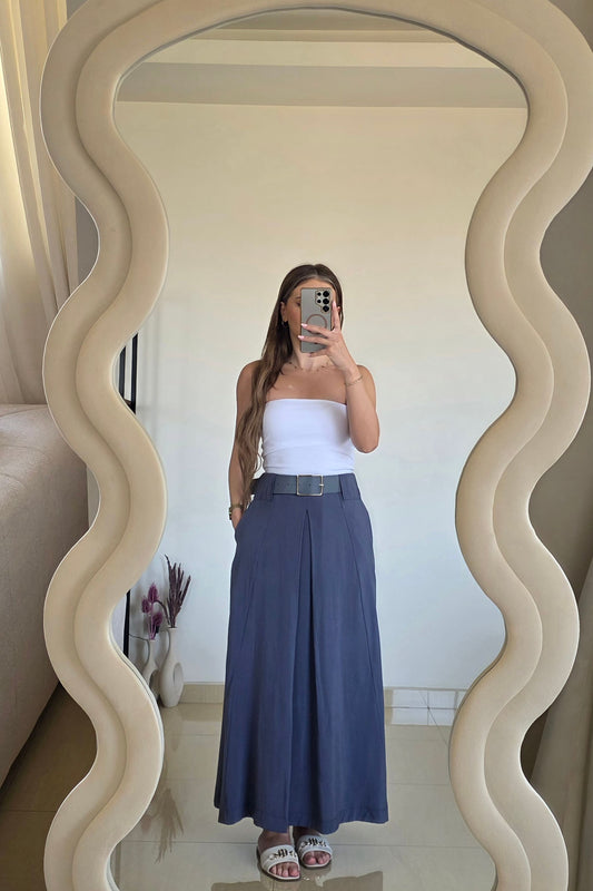 Violetta Belted Maxi Skirt