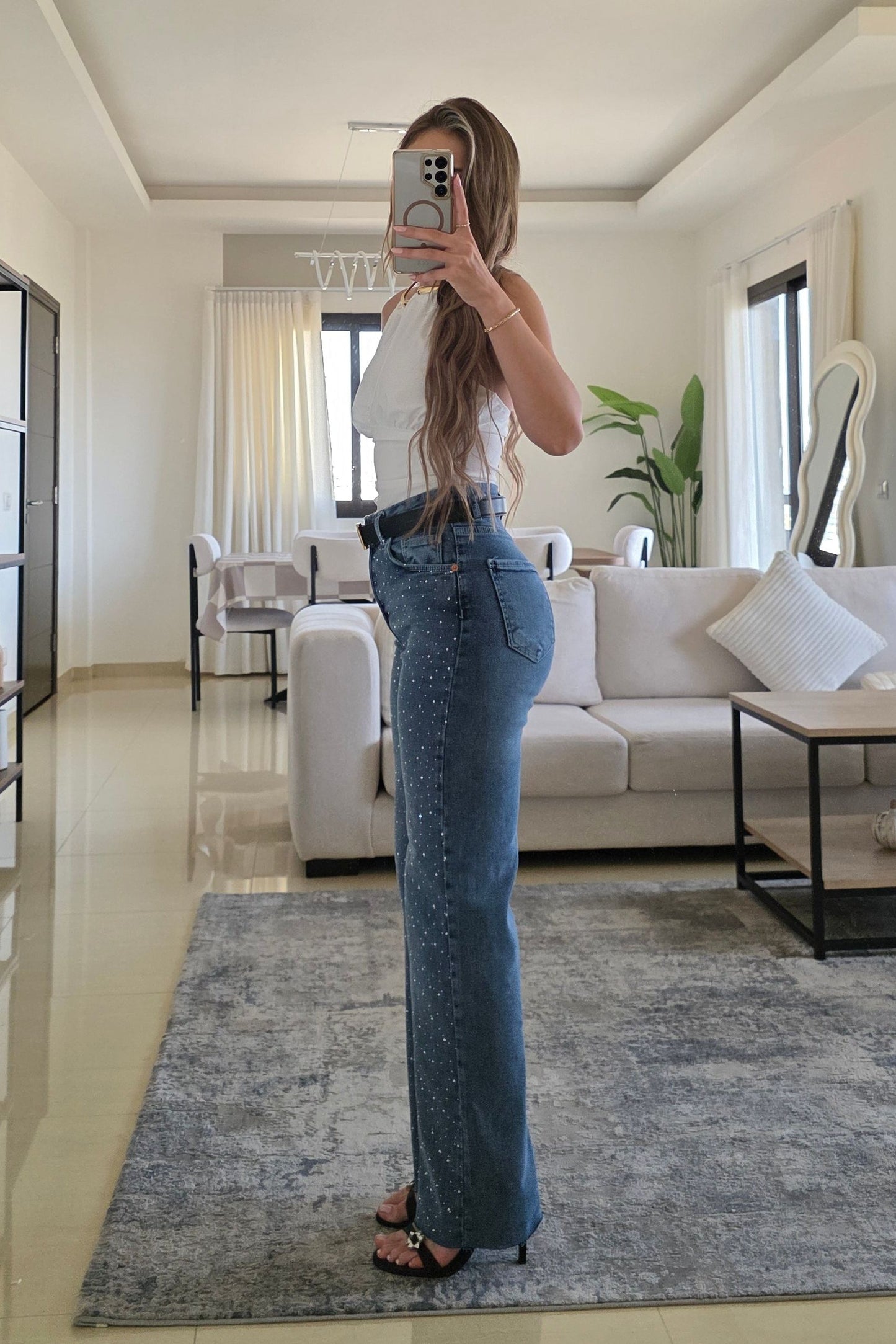 Sophie Straight Leg Lycra Jeans