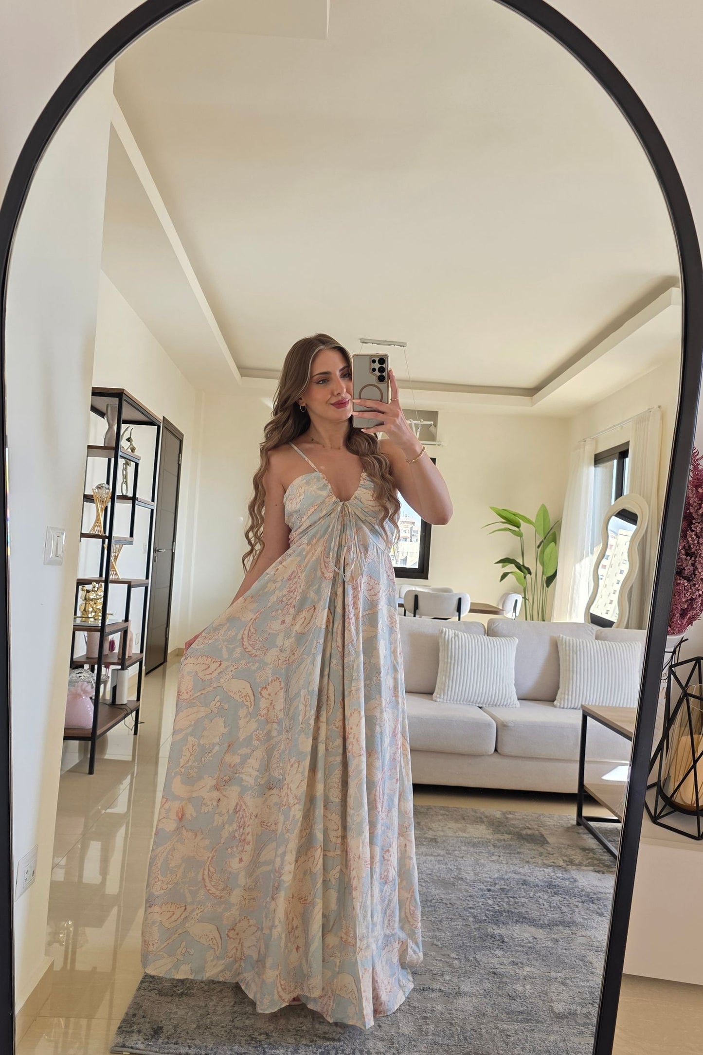 Lucia Maxi Dress – Pastel Print