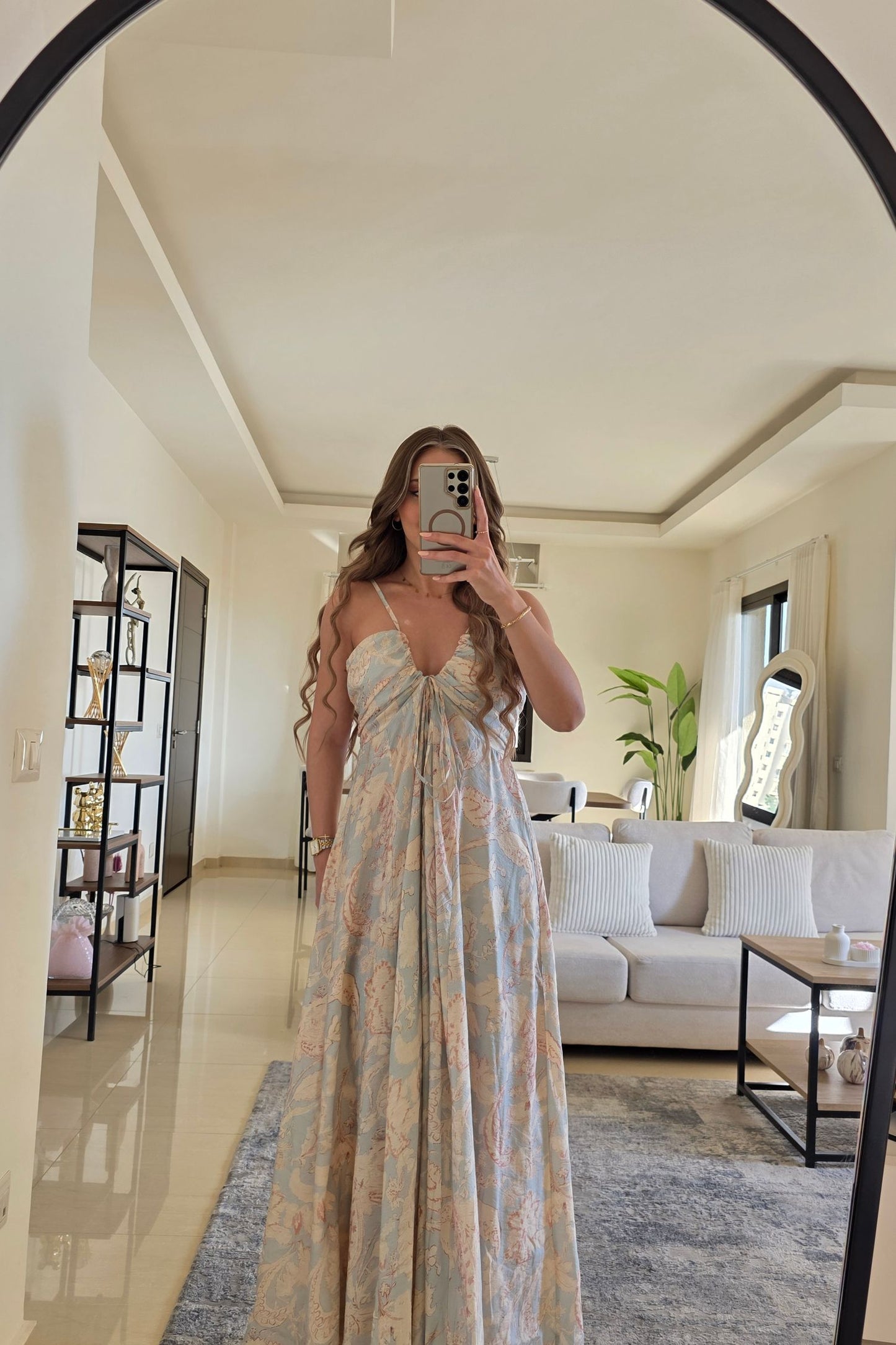 Lucia Maxi Dress – Pastel Print