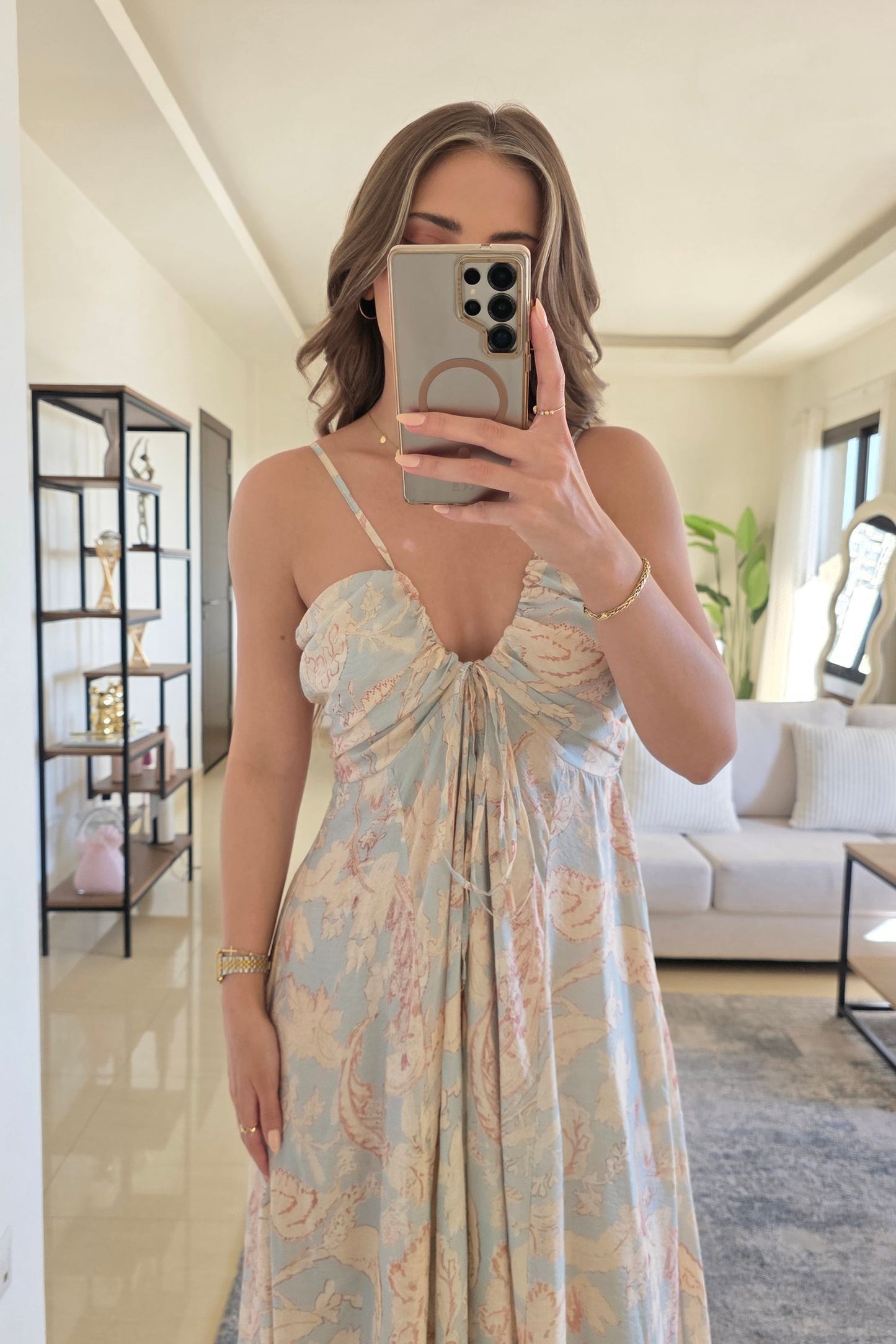 Lucia Maxi Dress – Pastel Print
